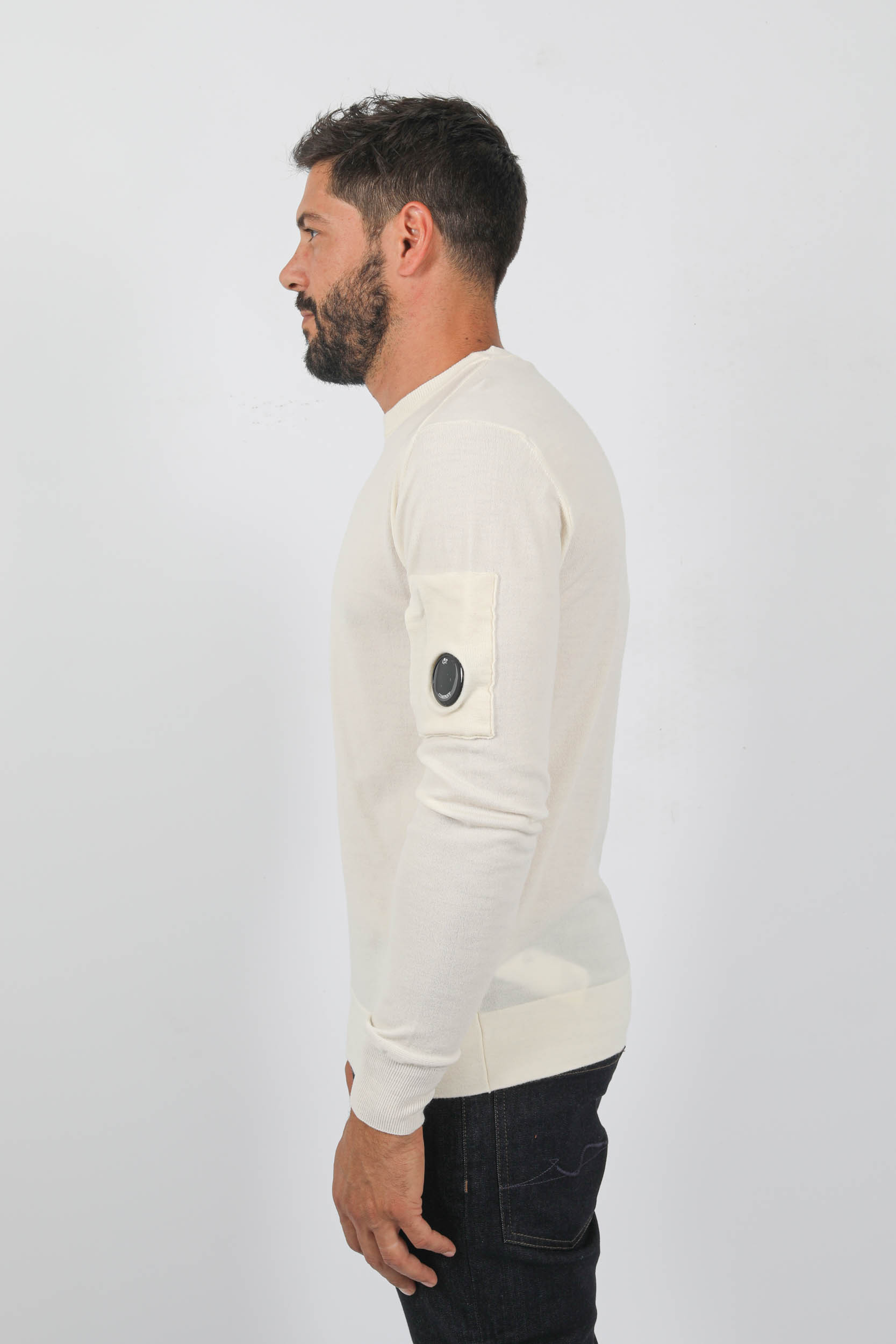 PULL EN LAINE C.P COMPANY ECRU N072A-103