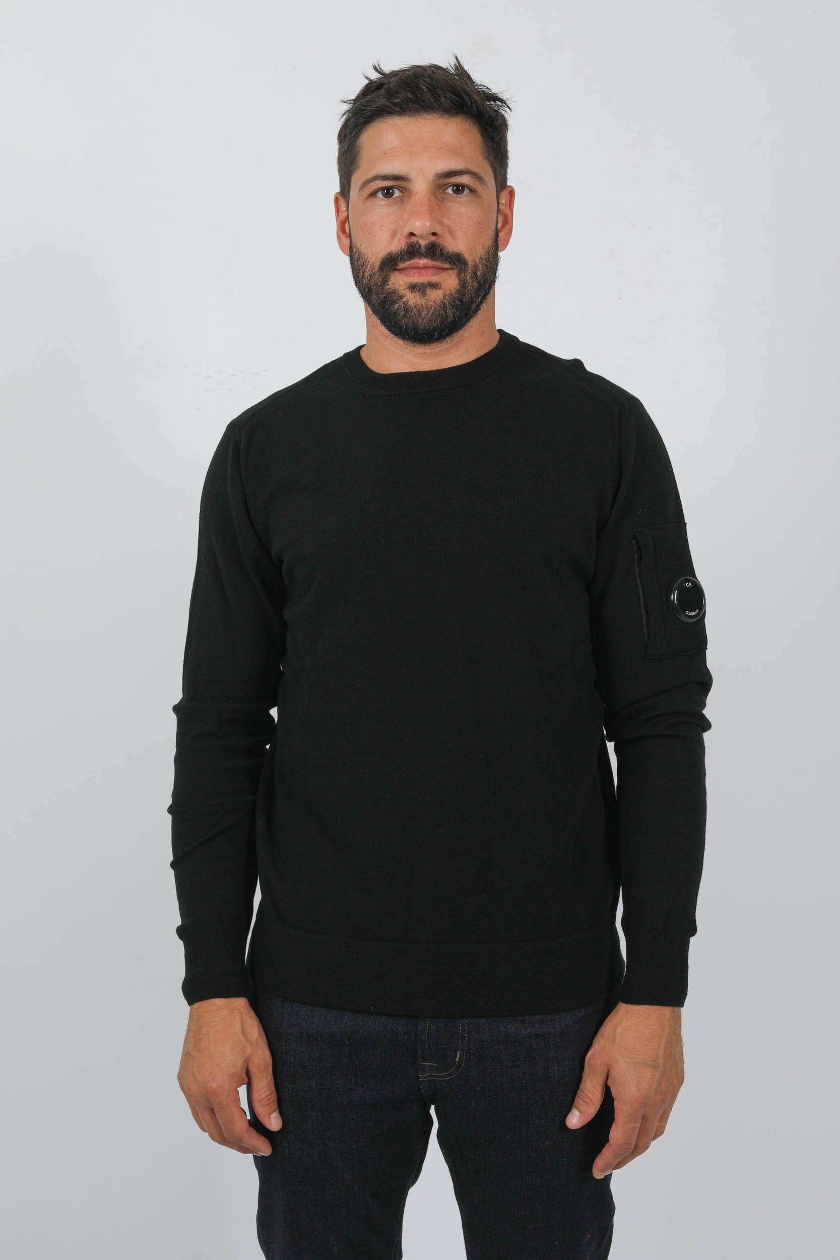 PULL EN LAINE C.P COMPANY NOIR N072A-999