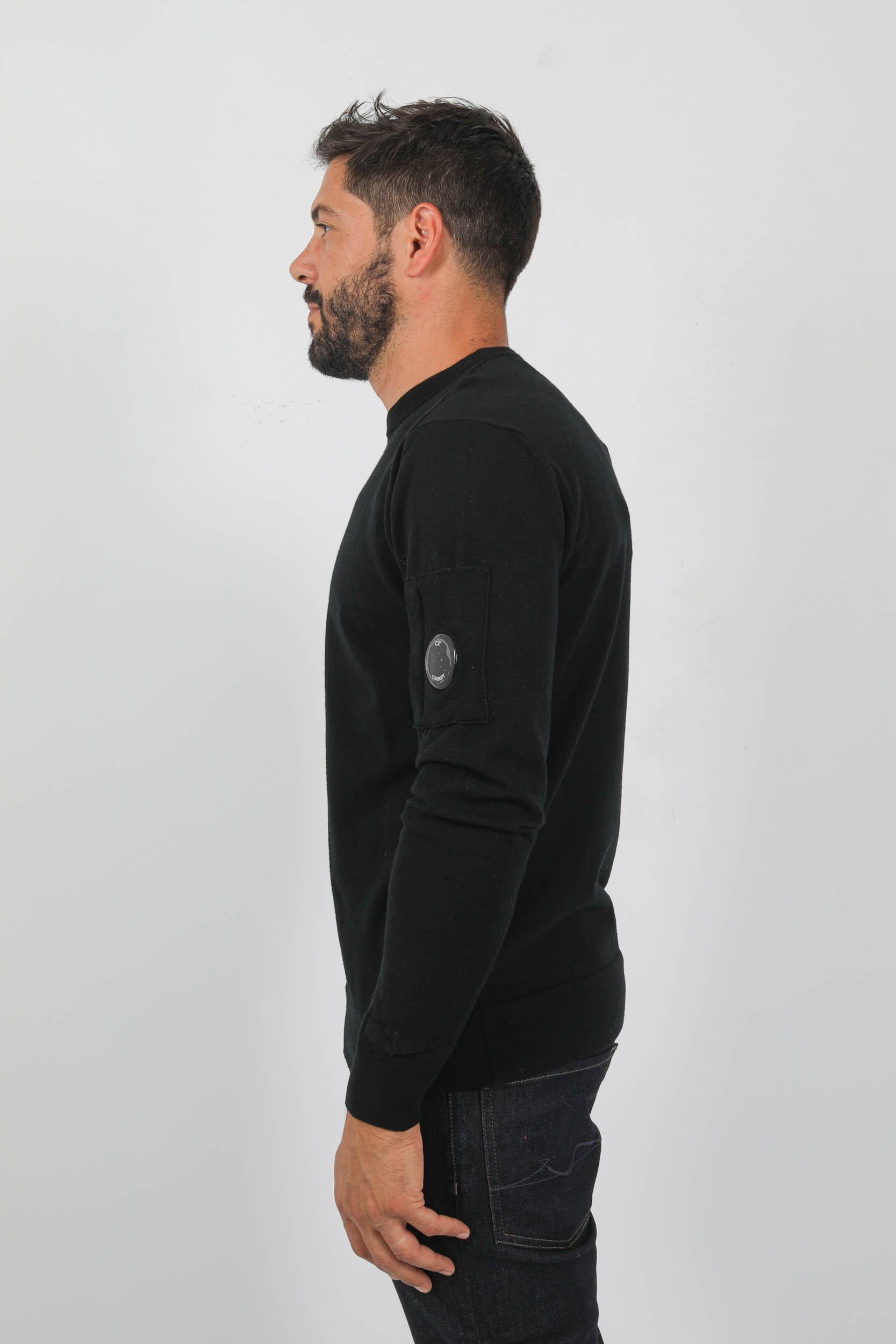 PULL EN LAINE C.P COMPANY NOIR N072A-999
