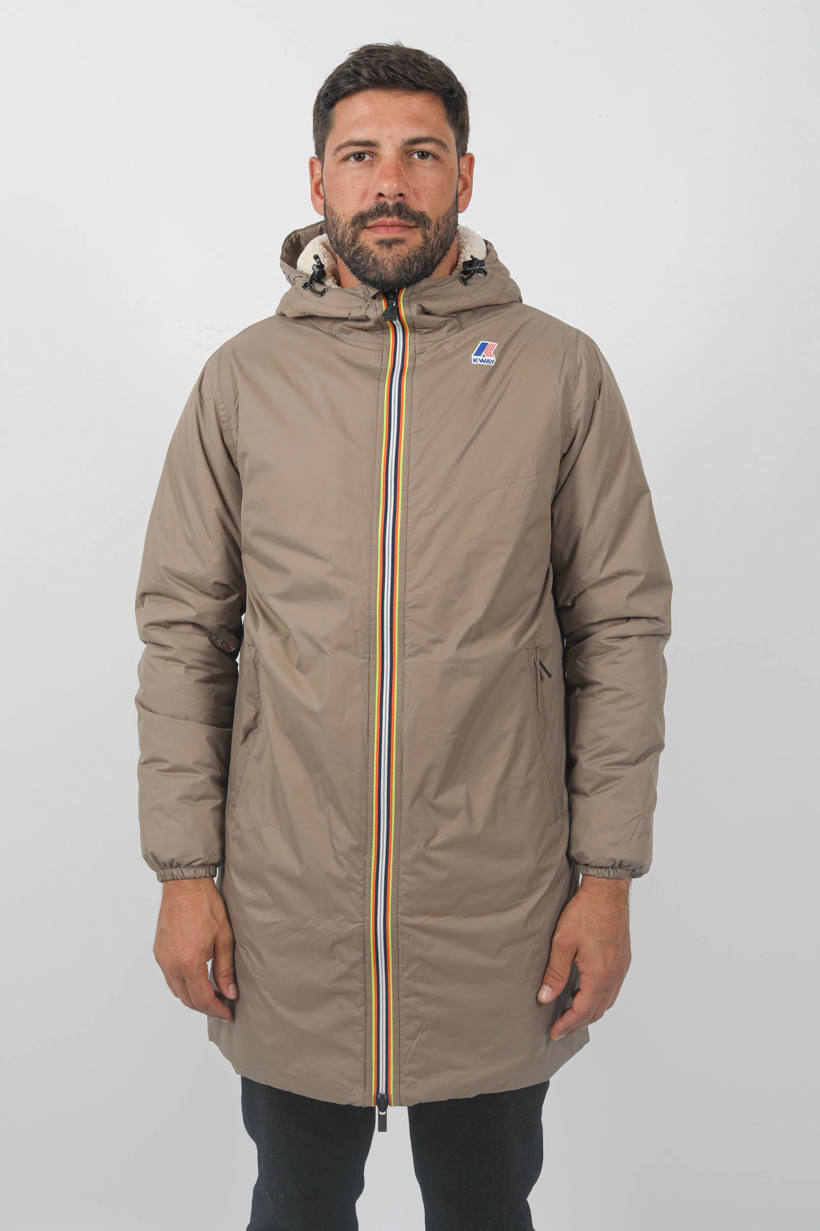 PARKAS KWAY DOUBLE POLAIRE BEIGE K3114KW-WG9