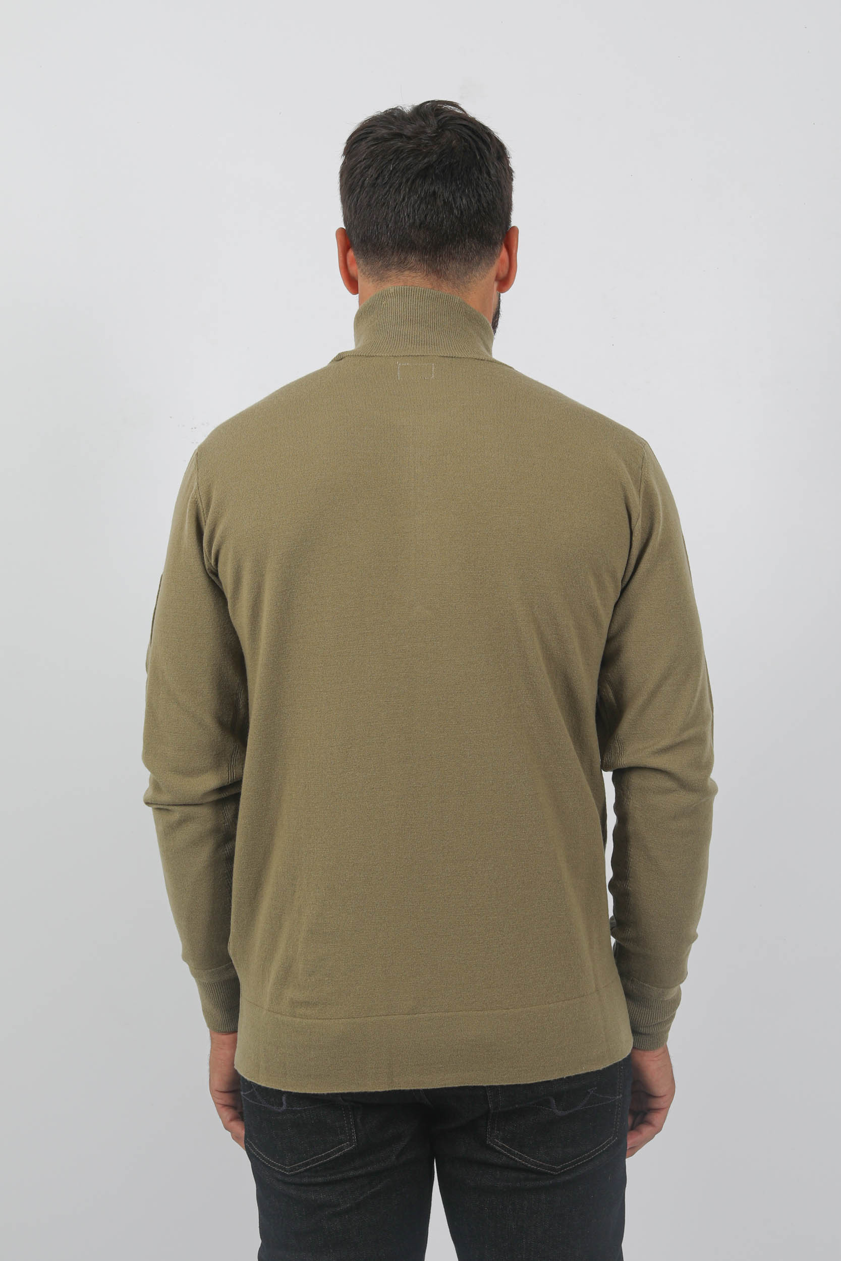 PULL C.P COMPANY COL DEMI ZIP BEIGE N073A-335