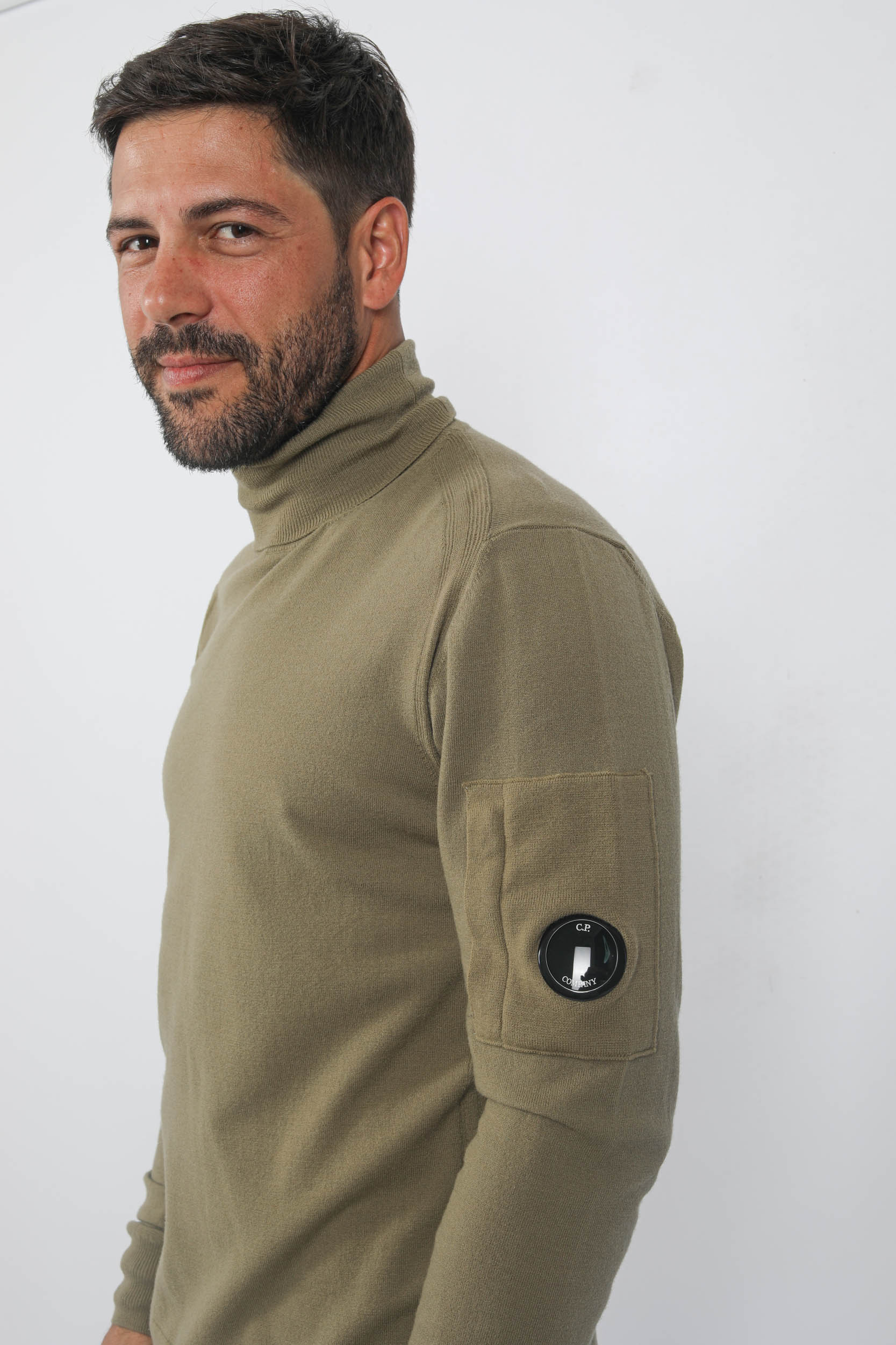 PULL C.P COMPANY COL ROULE BEIGE N076A-335