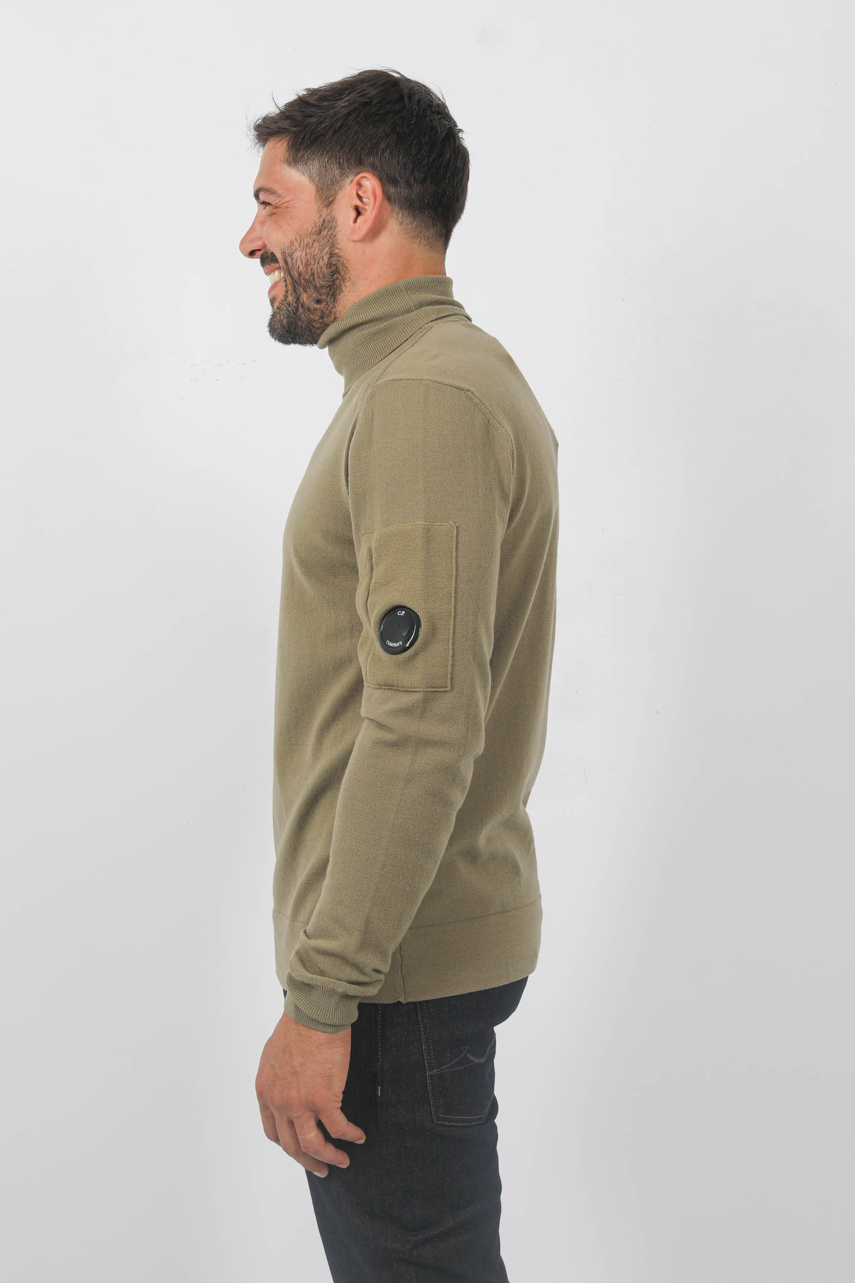 PULL C.P COMPANY COL ROULE BEIGE N076A-335