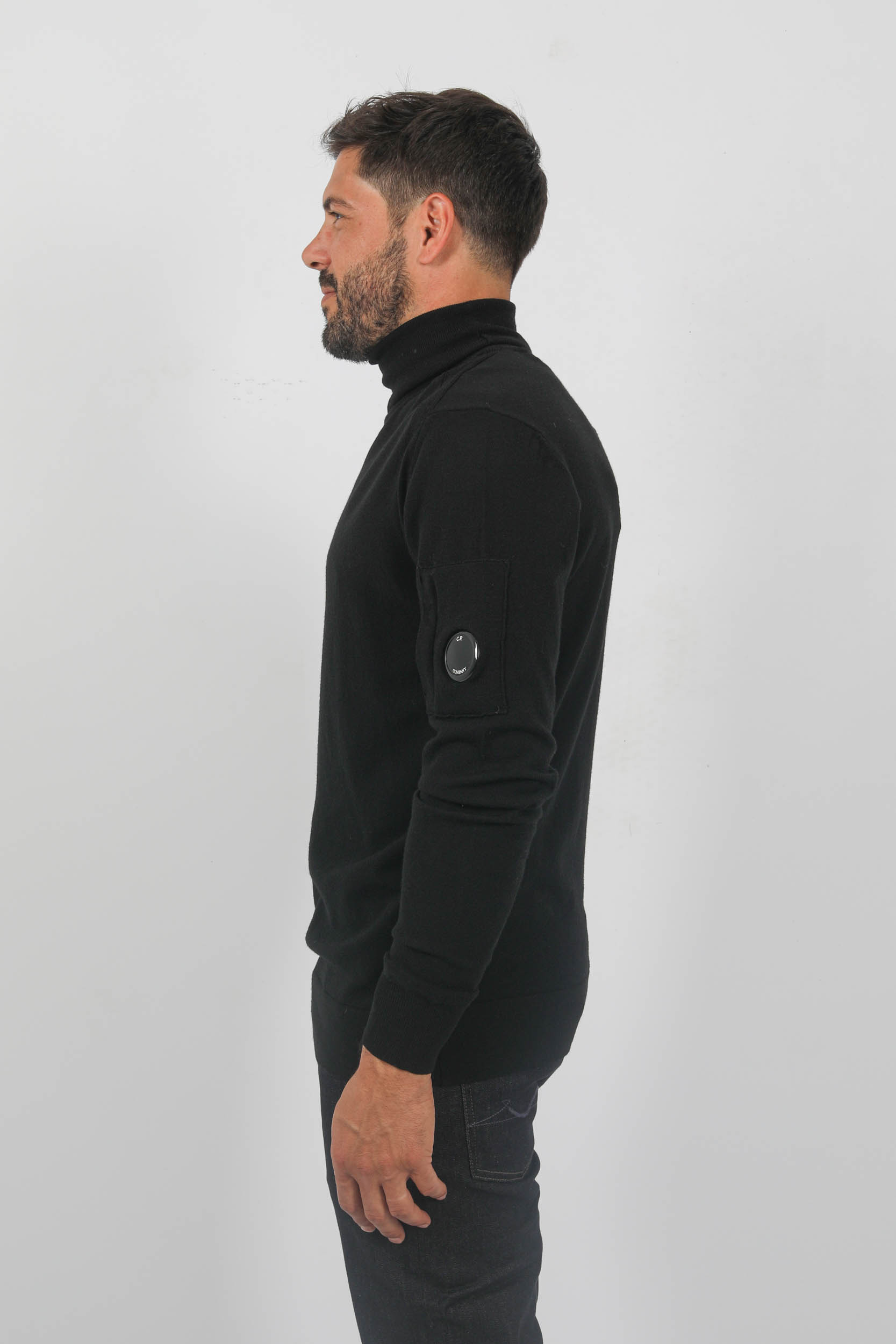 PULL C.P COMPANY COL ROULE NOIR N076A-999