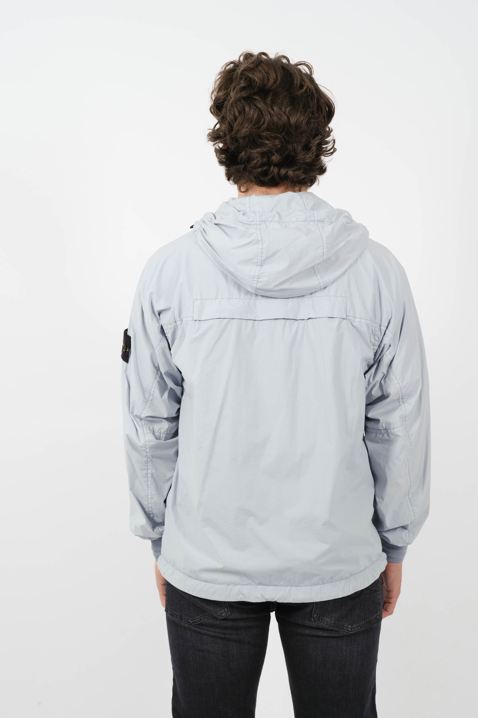 BLOUSON STONE ISLAND A CAPUCHE NYLON BLEU 801540425-V0041