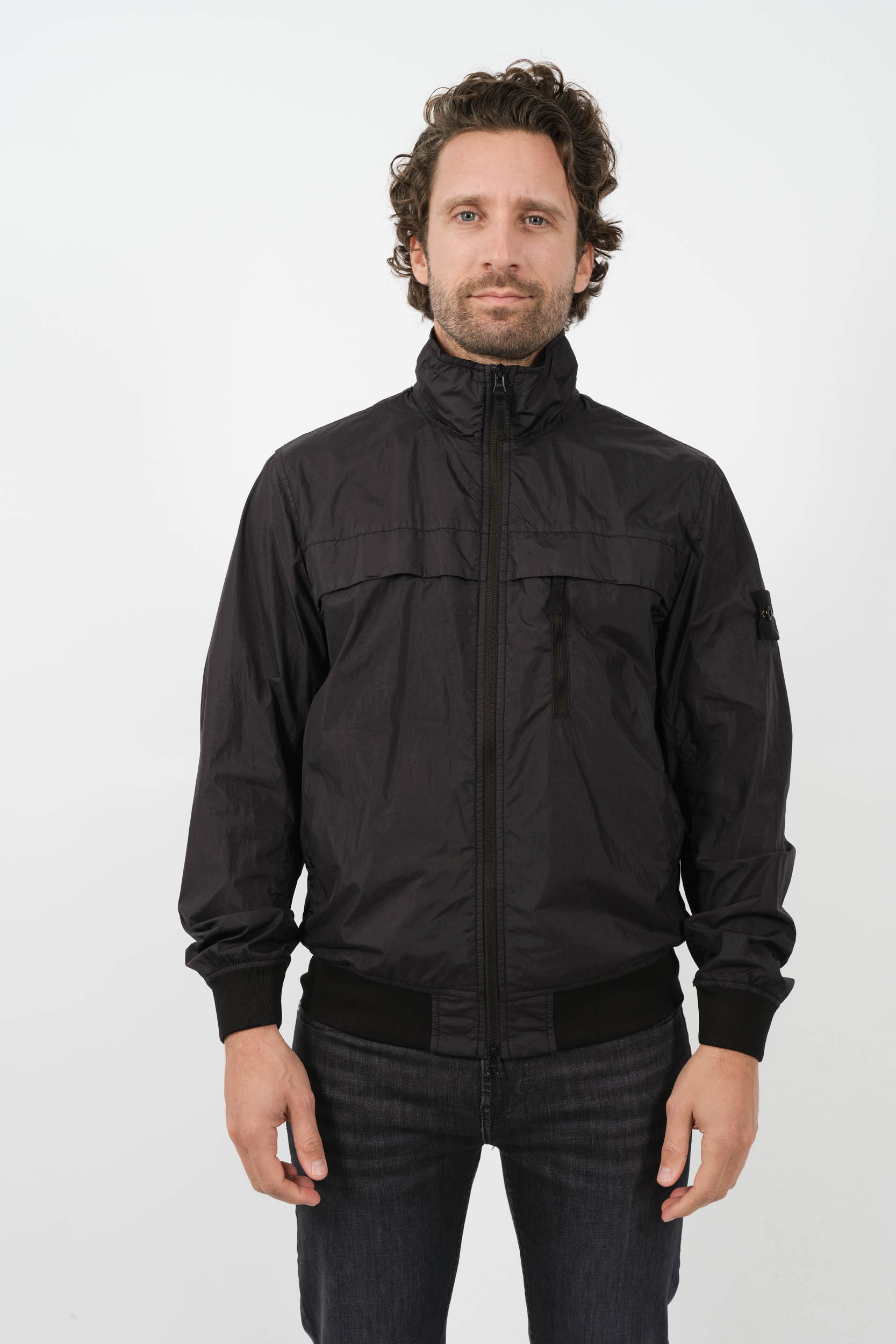 BLOUSON STONE ISLAND NYLON NOIR 801541022-V0029