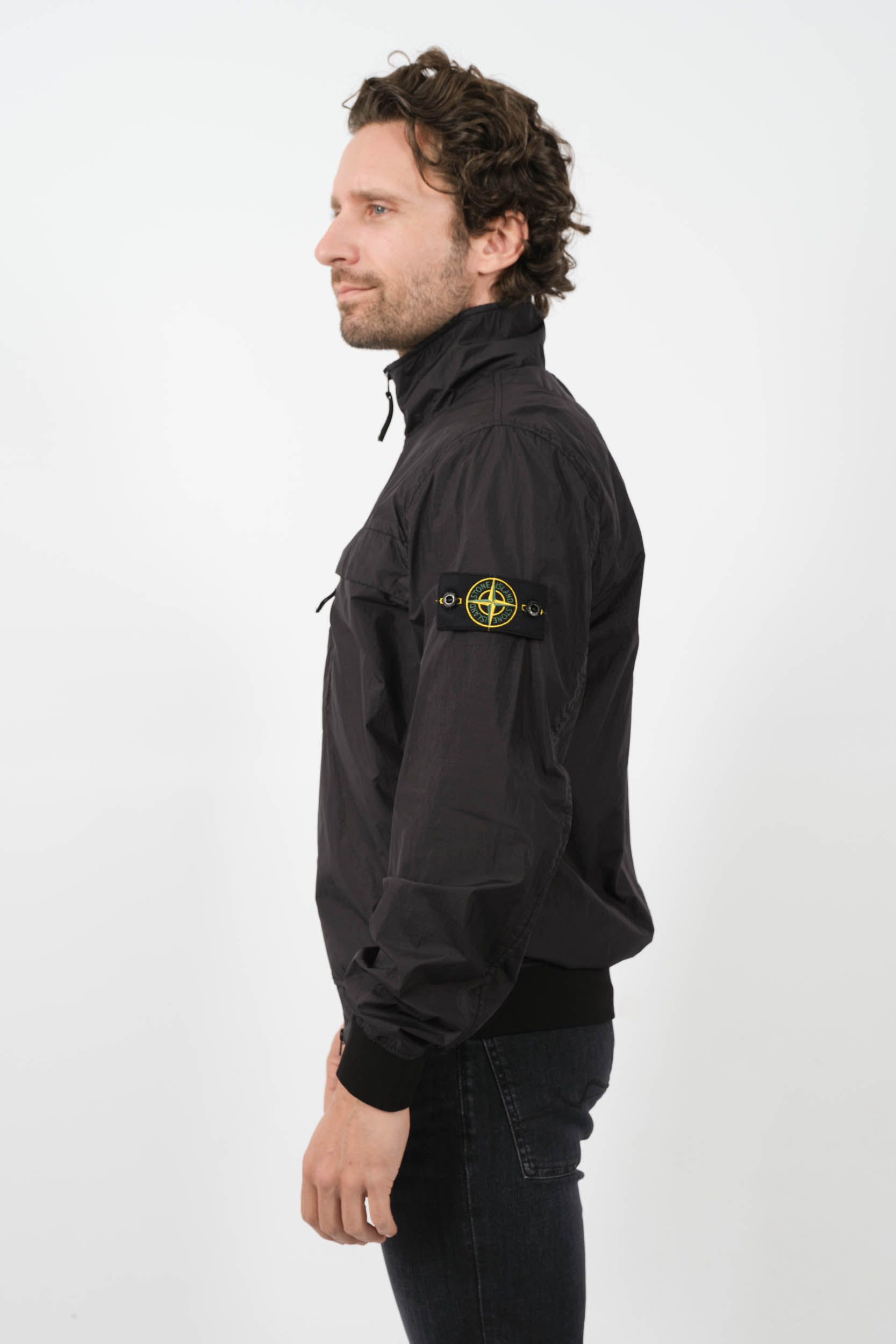 BLOUSON STONE ISLAND NYLON NOIR 801541022-V0029