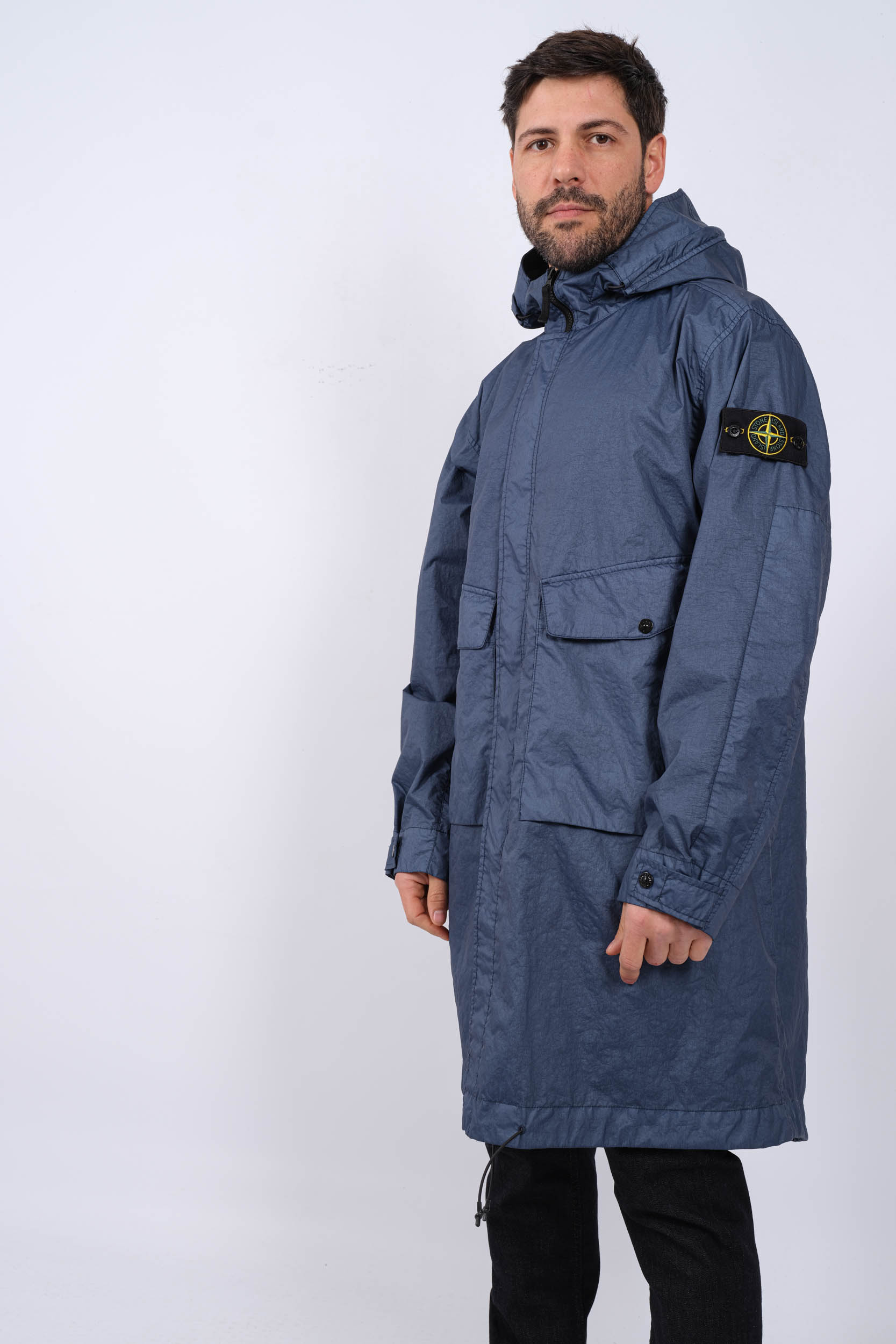 PARKA STONE ISLAND BLEUE 801570723-V0024