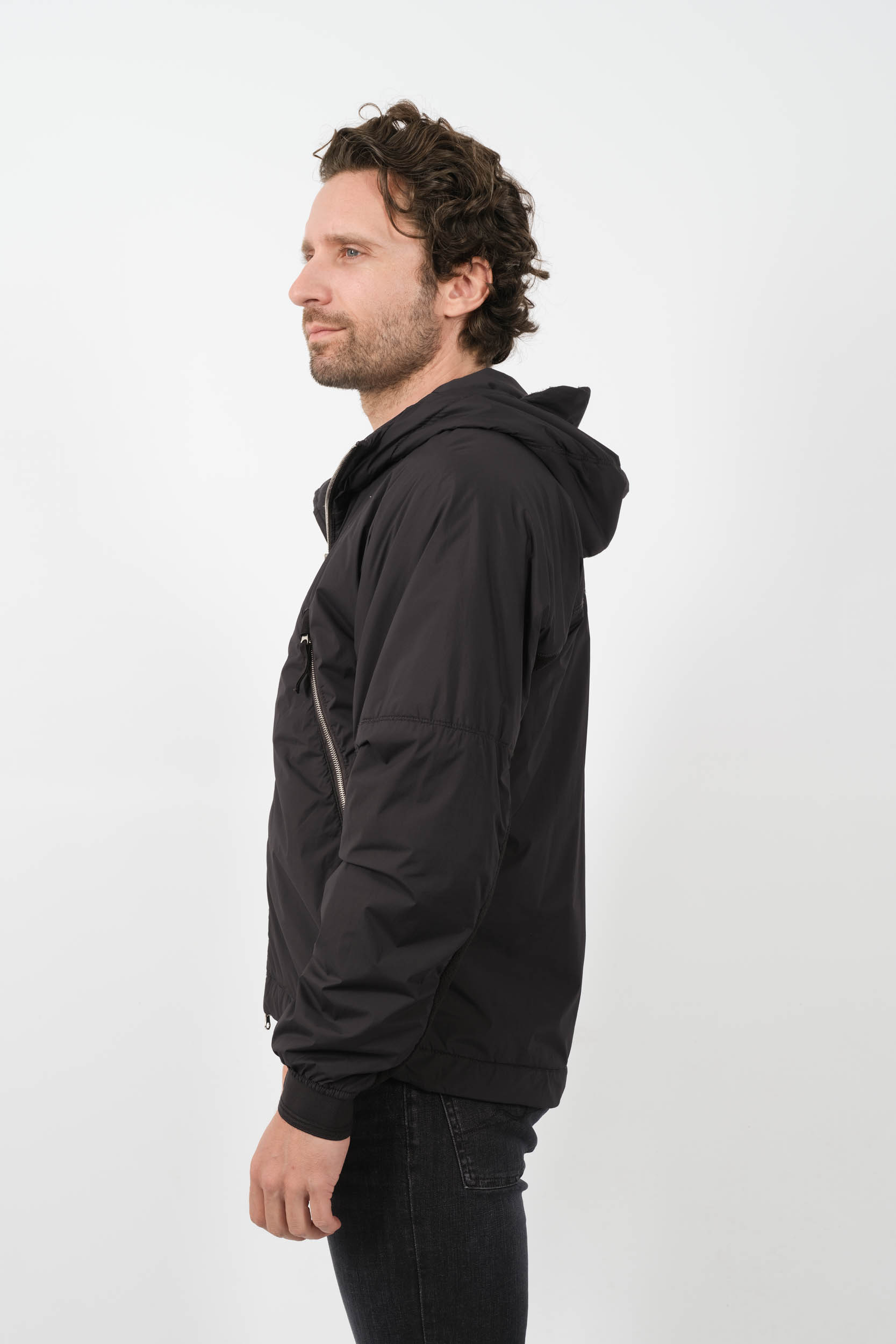 BLOUSON STELLINA STONE ISLAND BI-MATIERE NOIR 8015413G2-V0029