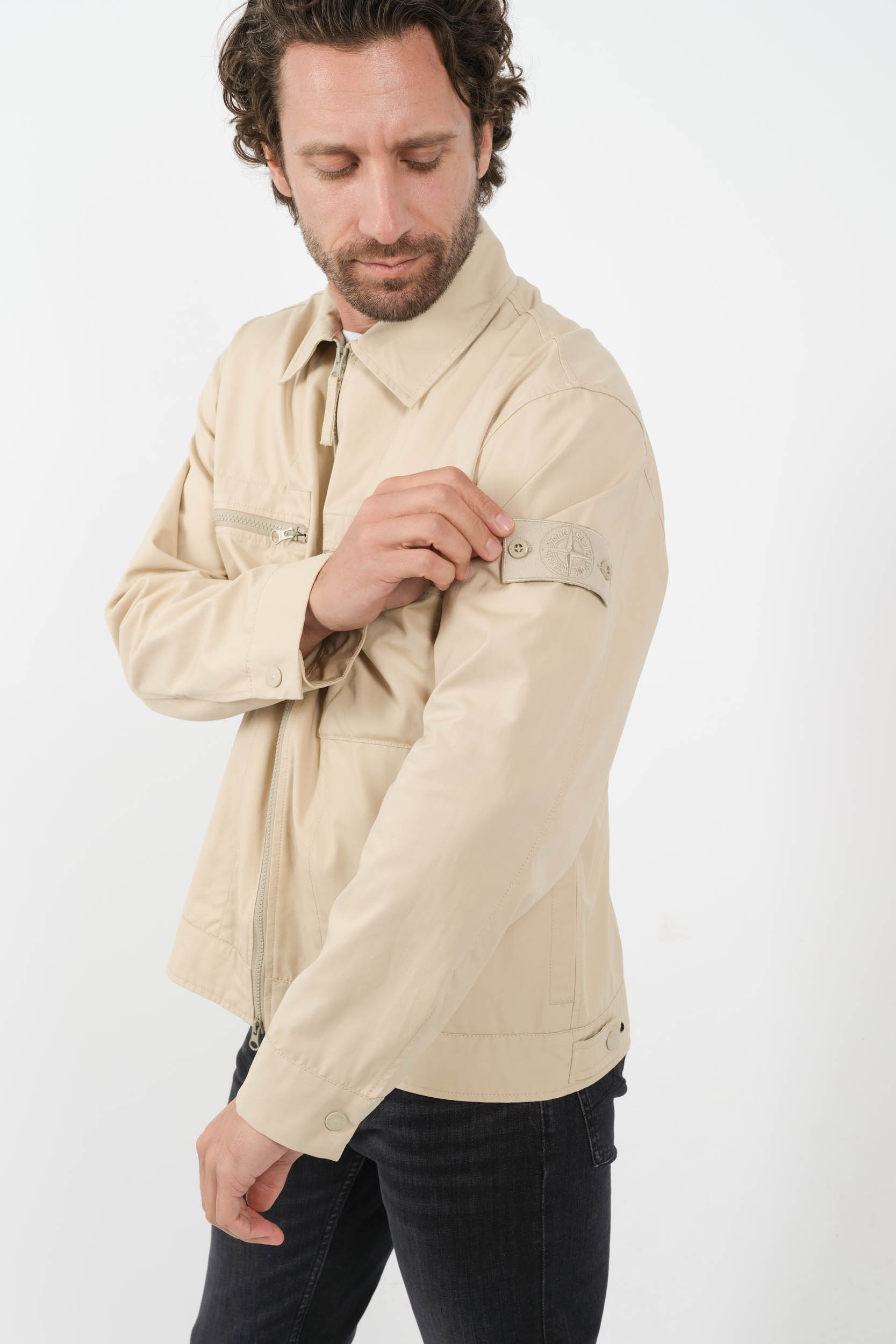 SURCHEMISE GHOST STONE ISLAND BEIGE 8015432F1-V0090