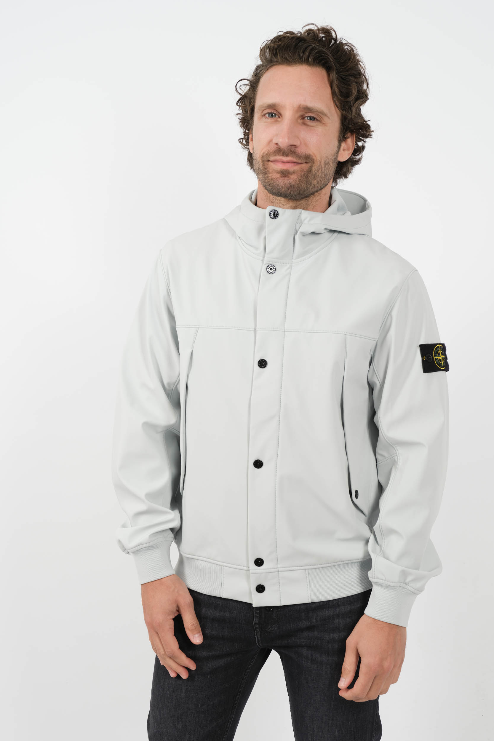 SOFT SHELL STONE ISLAND BLEU 801540227-V0041