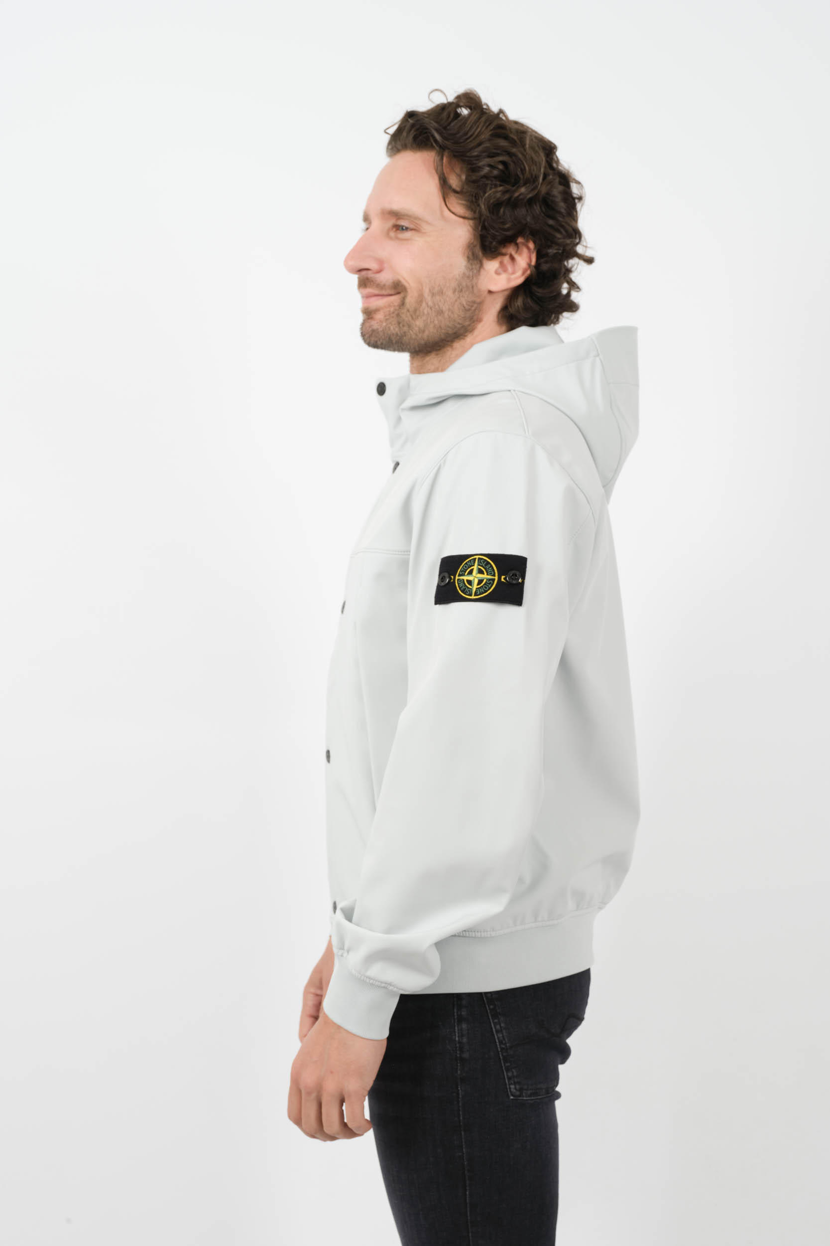 SOFT SHELL STONE ISLAND BLEU 801540227-V0041