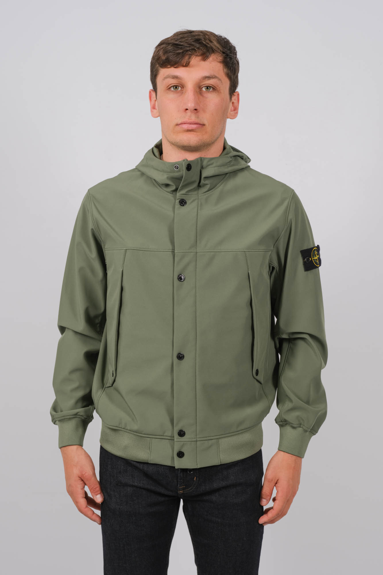 SOFT SHELL STONE ISLAND VERT 801540227-V0059