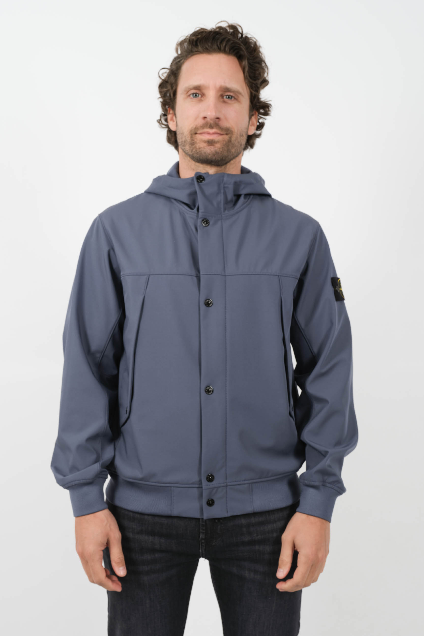 SOFT SHELL STONE ISLAND BLEU 801540227-V0024
