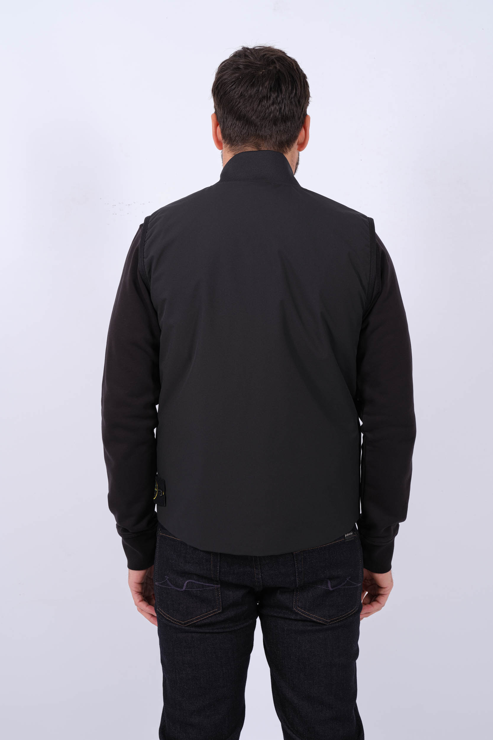 VESTE SANS MANCHE STONE ISLAND NOIRE 8015G0121-V0029