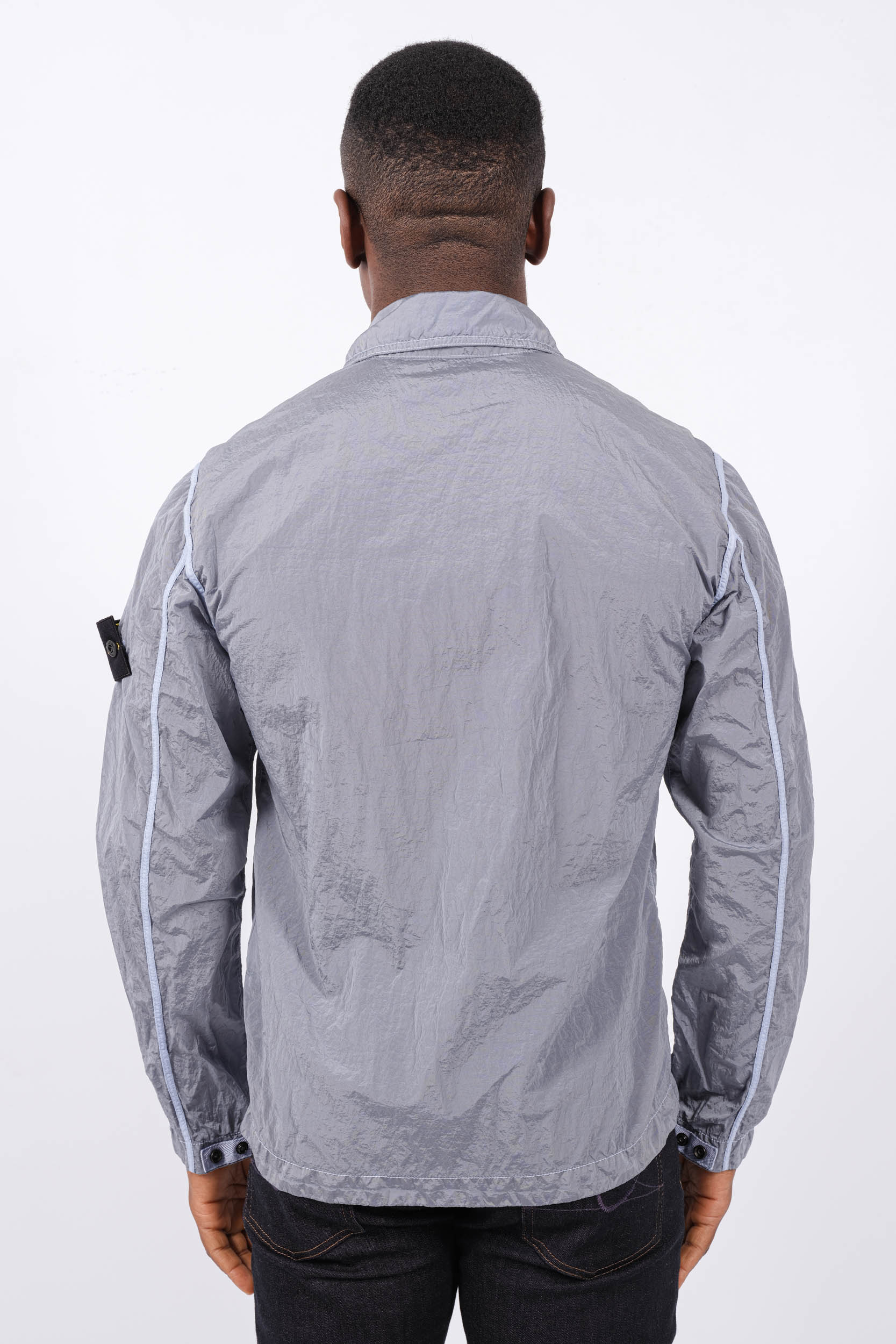 SURCHEMISE STONE ISLAND BLEU 801511219-V0041