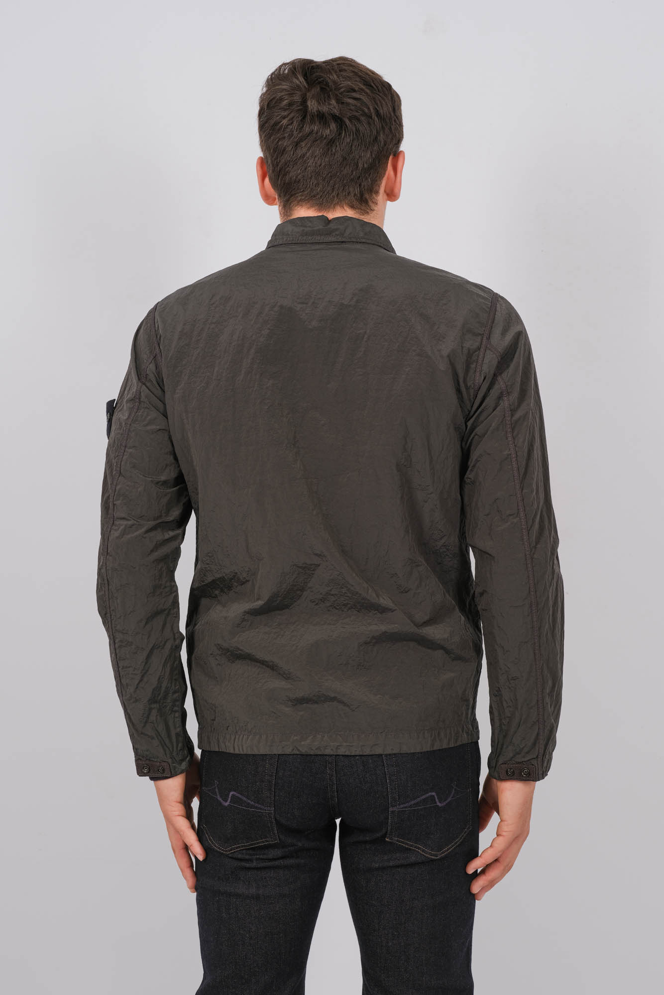 SURCHEMISE NYLON STONE ISLAND VERTE 801511219-V0059