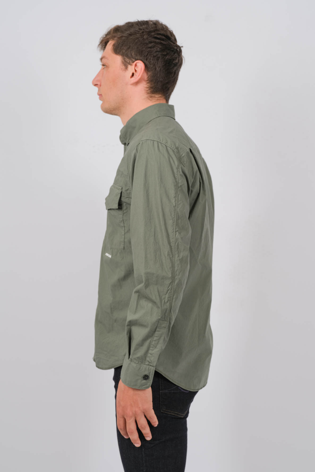 CHEMISE STONE ISLAND VERTE 801511705-V0059