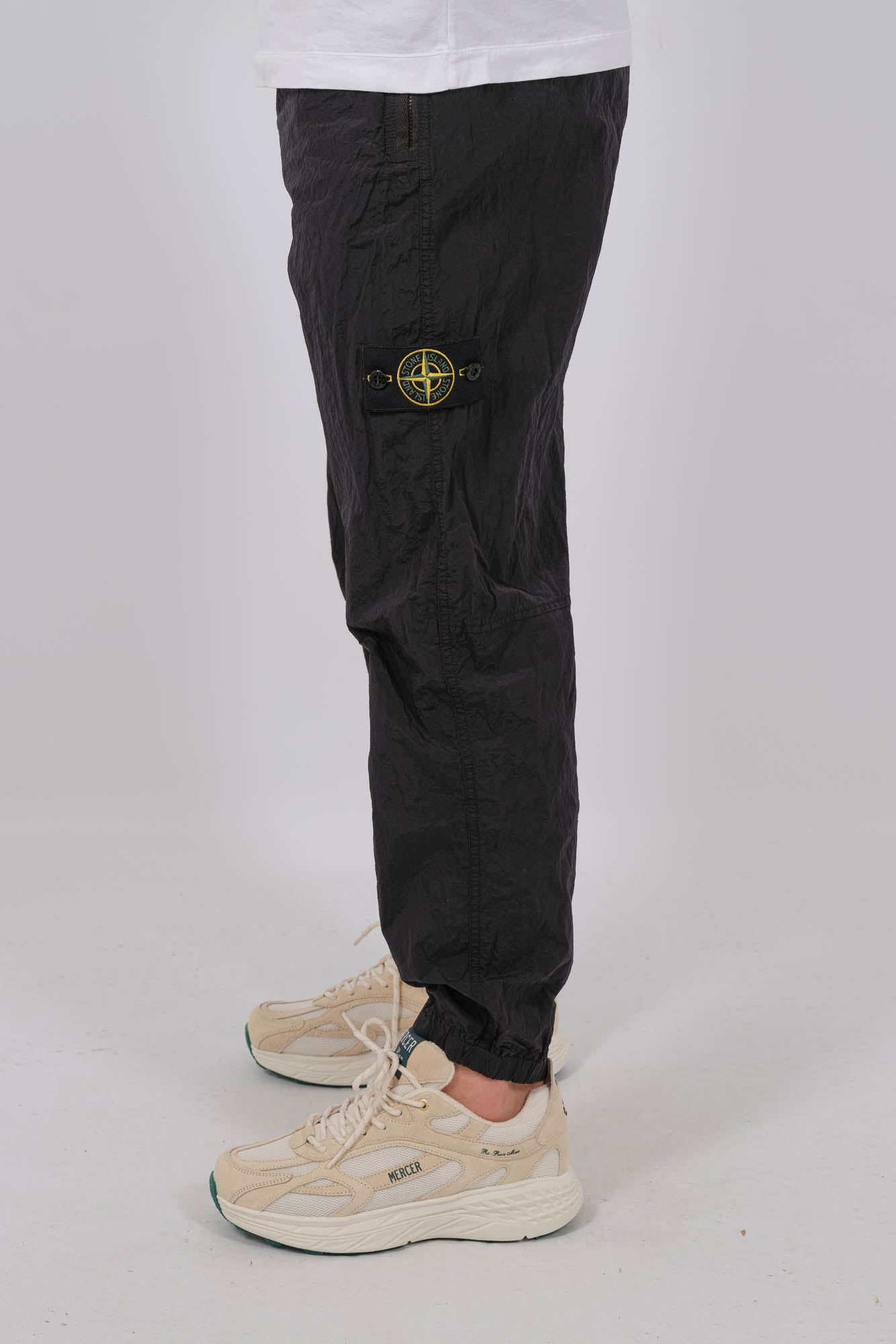 PANTALON NYLON STONE ISLAND NOIR 801532519-V0029