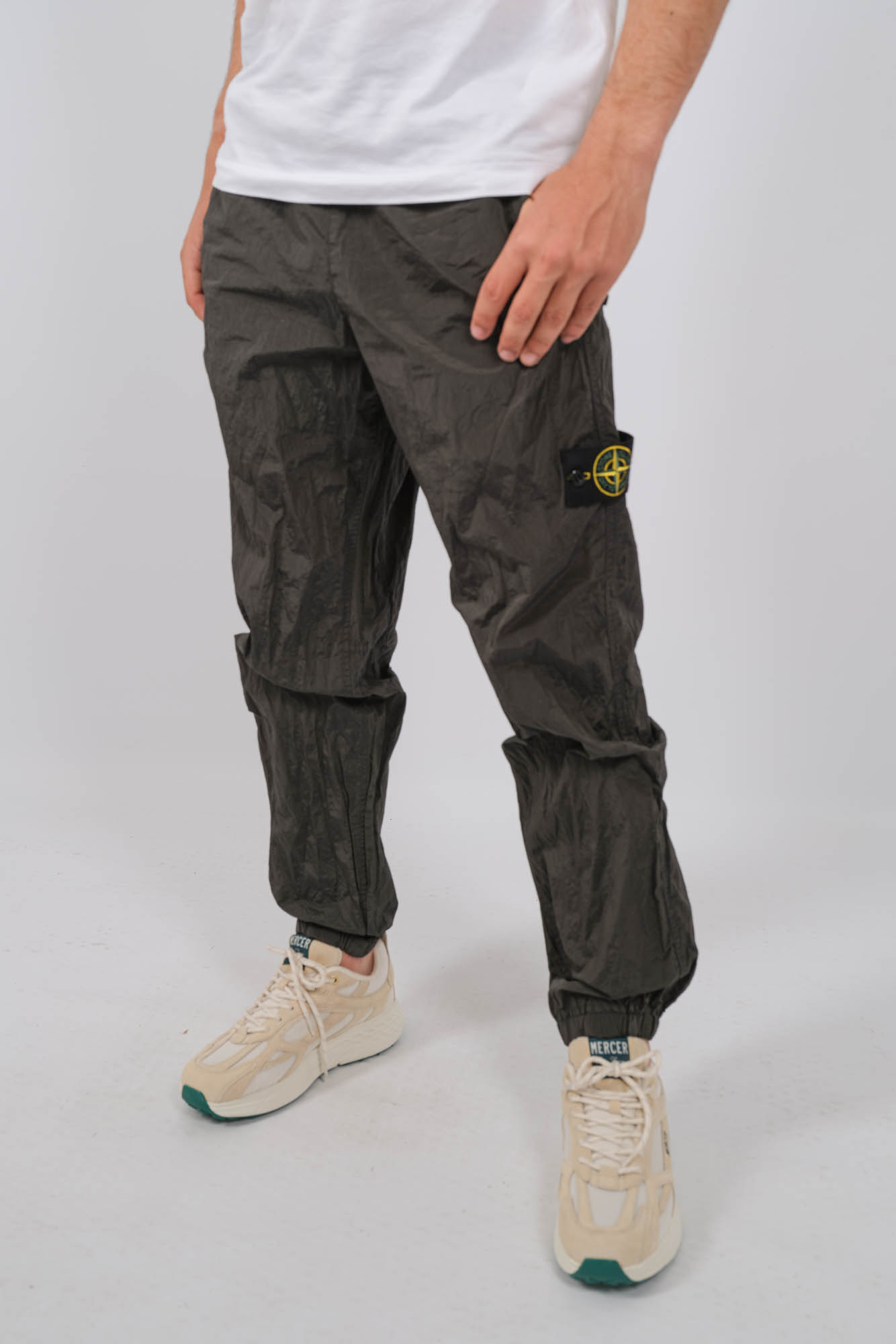 PANTALON NYLON STONE ISLAND VERT 801532519-V0059
