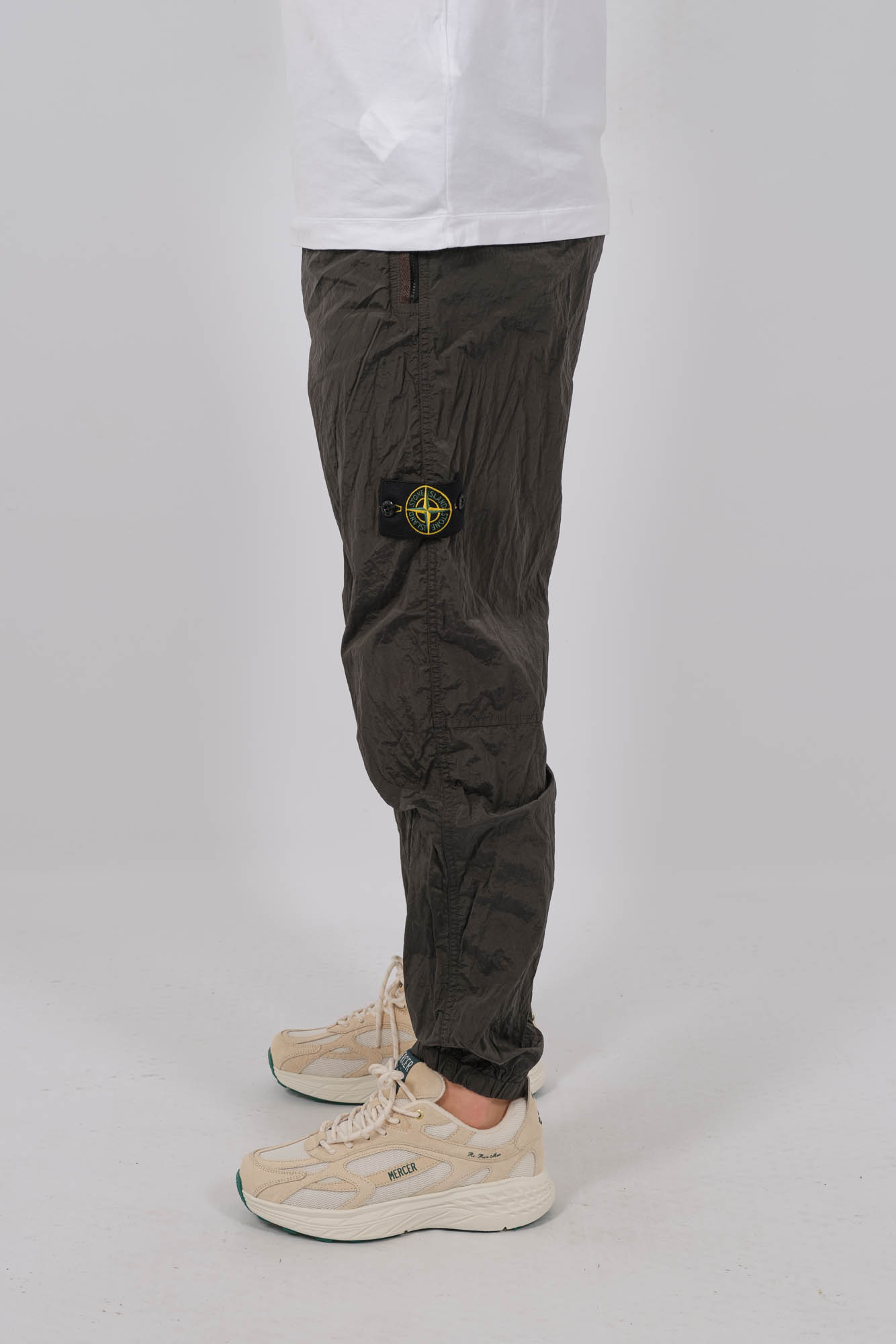 PANTALON NYLON STONE ISLAND VERT 801532519-V0059