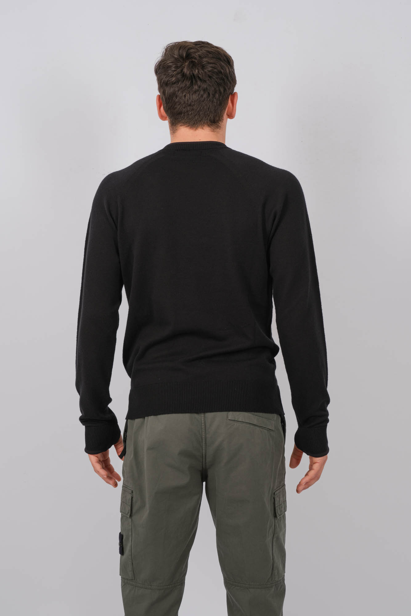 PULL COL ROND STONE ISLAND STELLINA NOIR 8015549GA-V0029