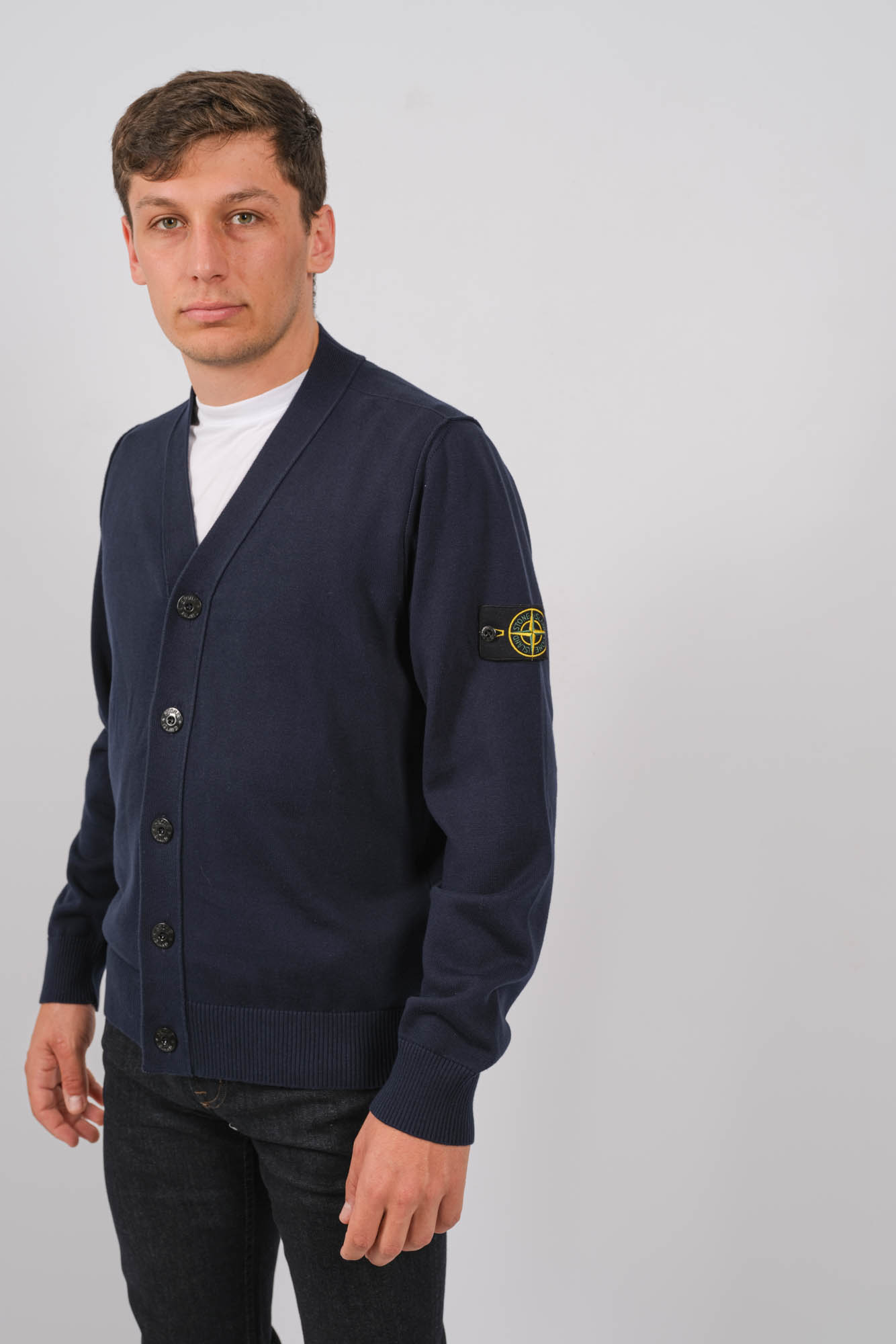 CARDIGAN STONE ISLAND MARINE 8015516B2-V0020