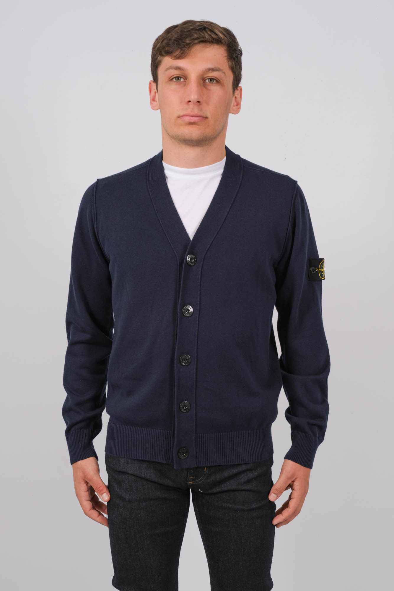 CARDIGAN STONE ISLAND MARINE 8015516B2-V0020