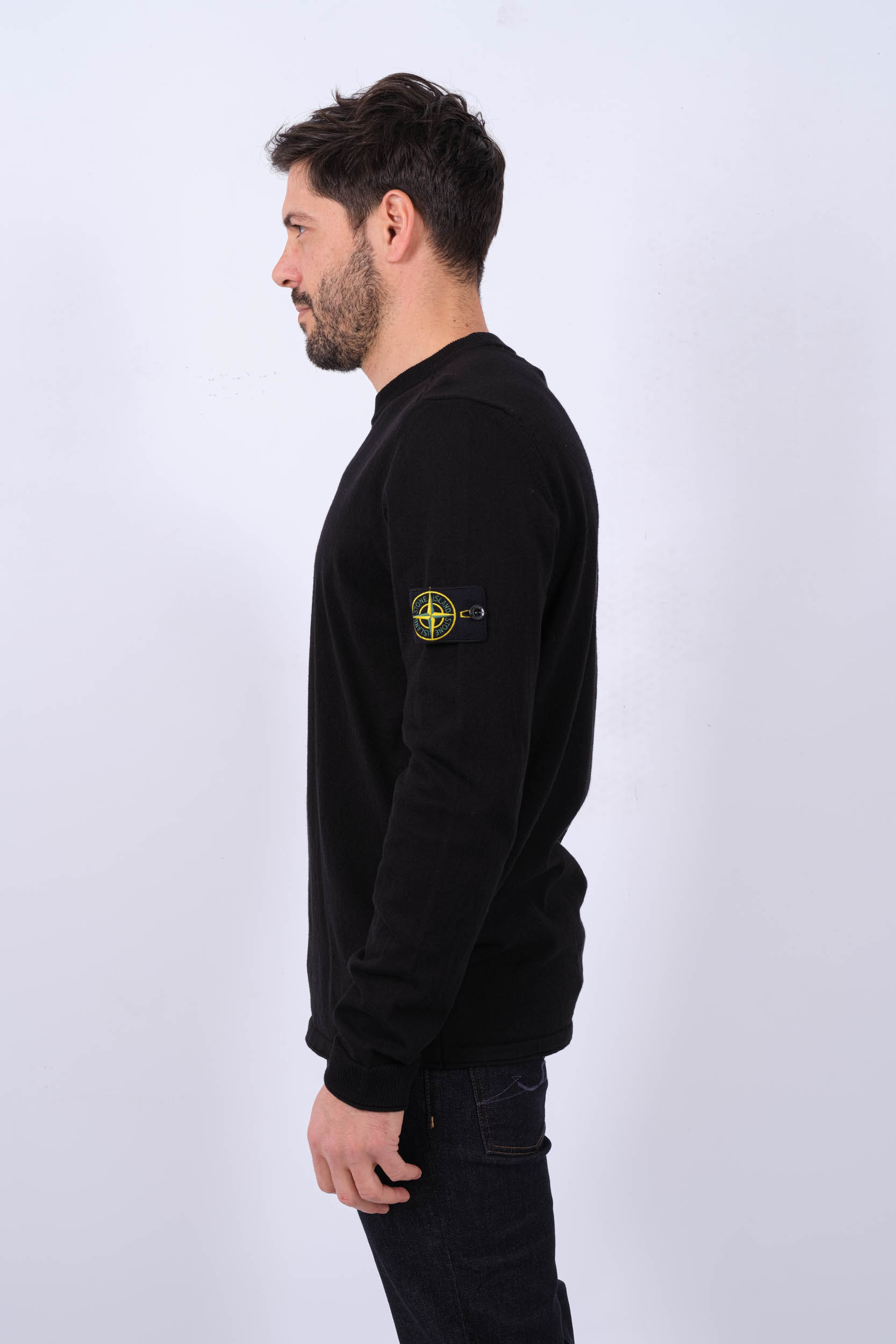PULL STONE ISLAND NOIR 8015532B9-A0029