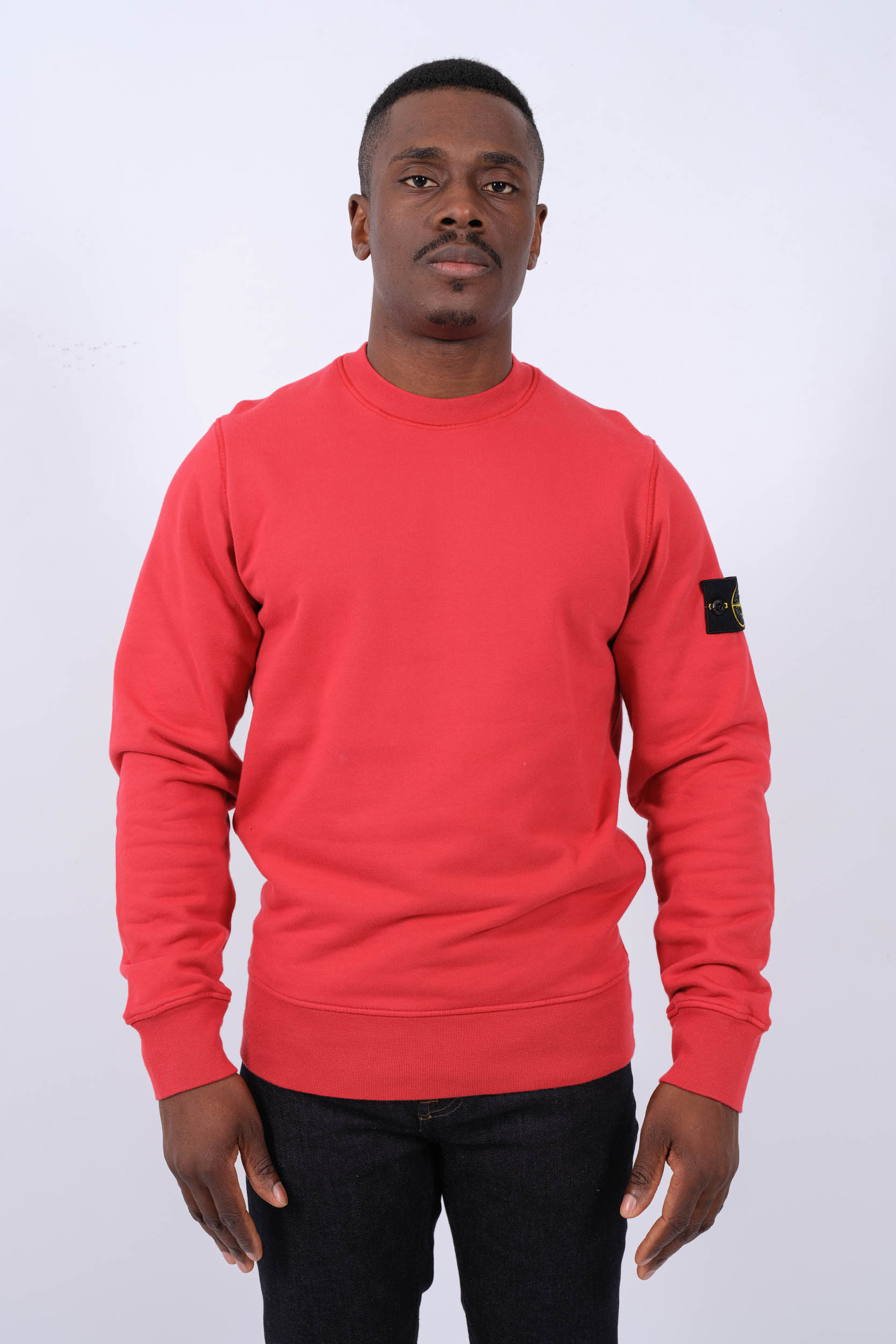 SWEAT STONE ISLAND ROUGE 801563051-V0010