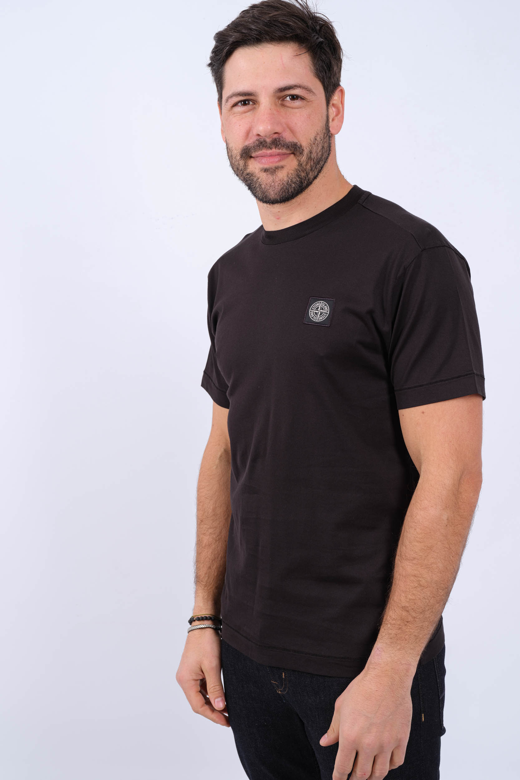 TEE-SHIRT STONE ISLAND NOIR 801524113-A0029
