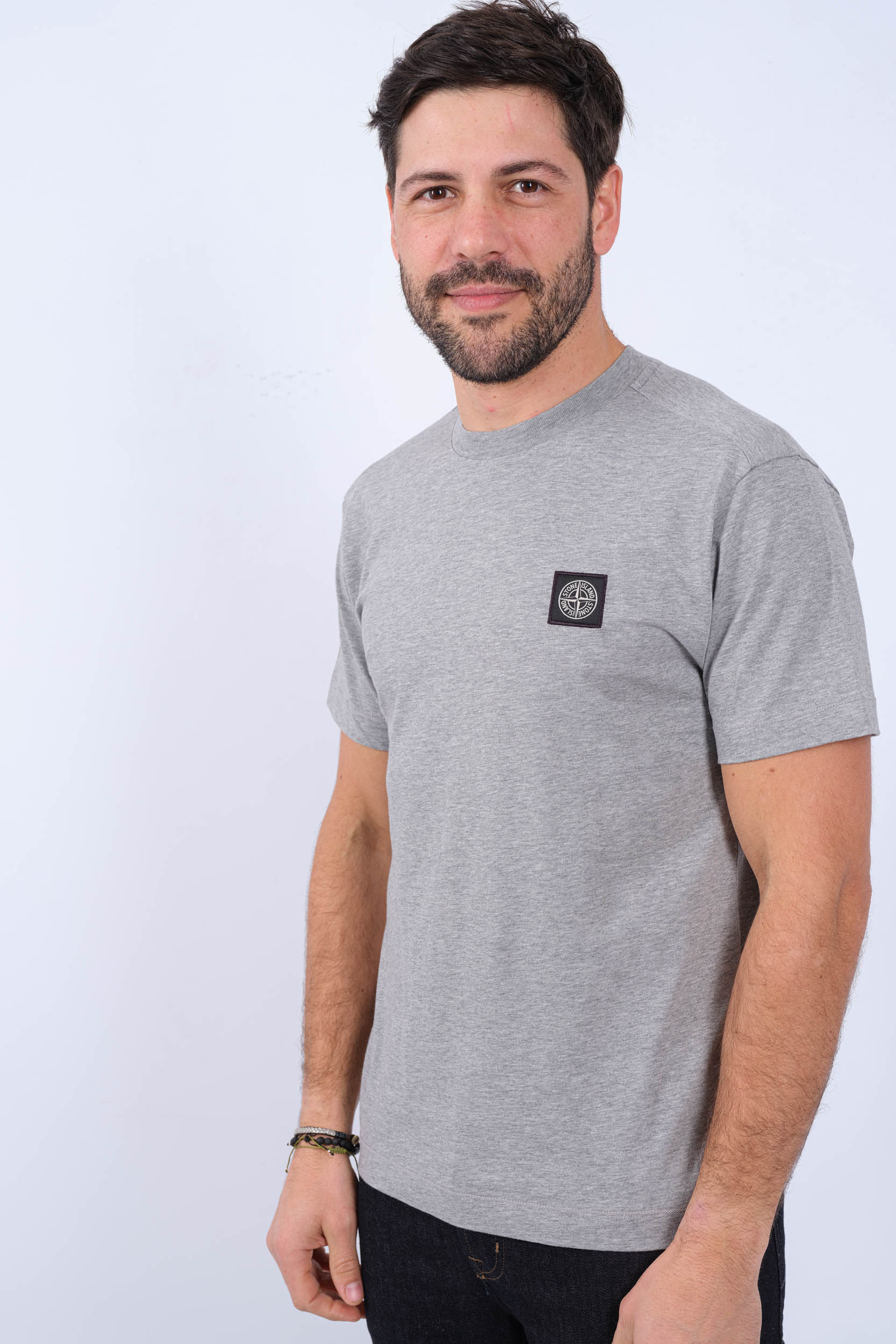 TEE-SHIRT STONE ISLAND GRIS 801524113-A0M64