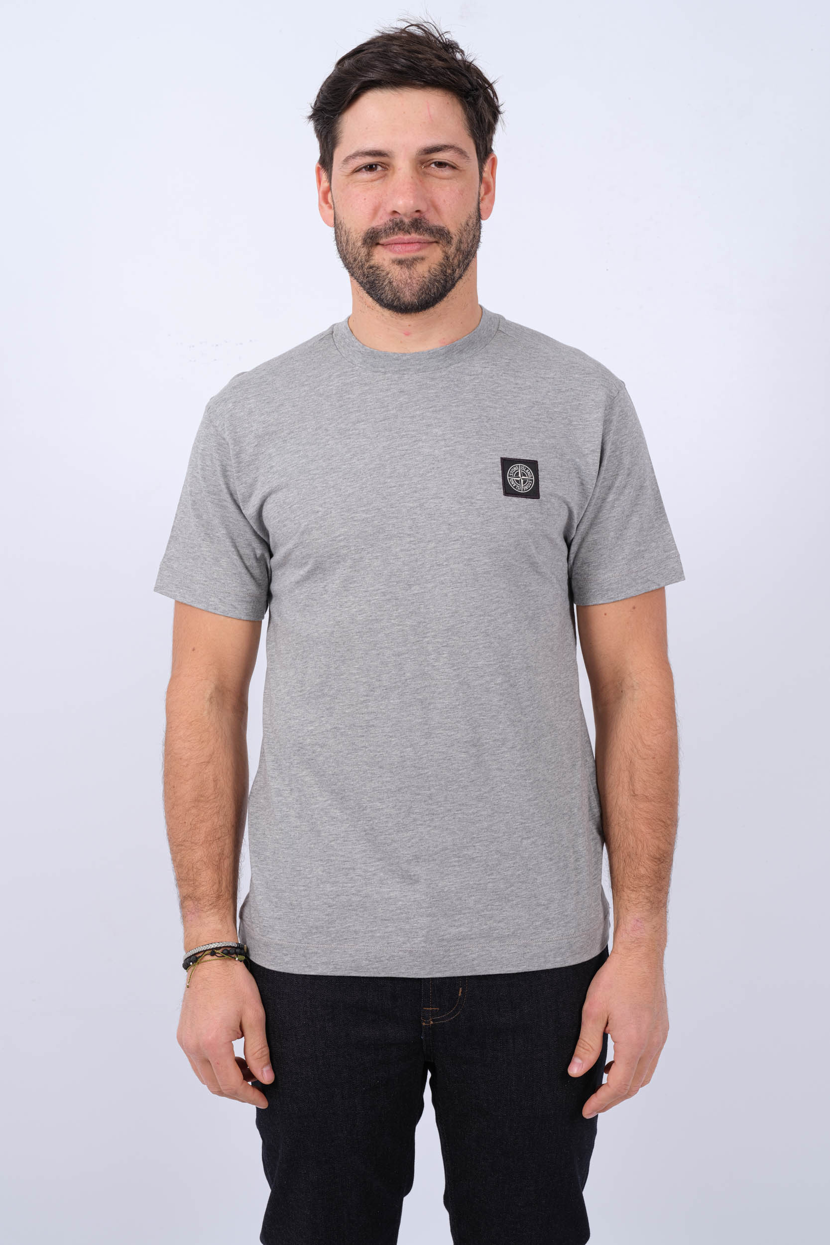 TEE-SHIRT STONE ISLAND GRIS 801524113-A0M64