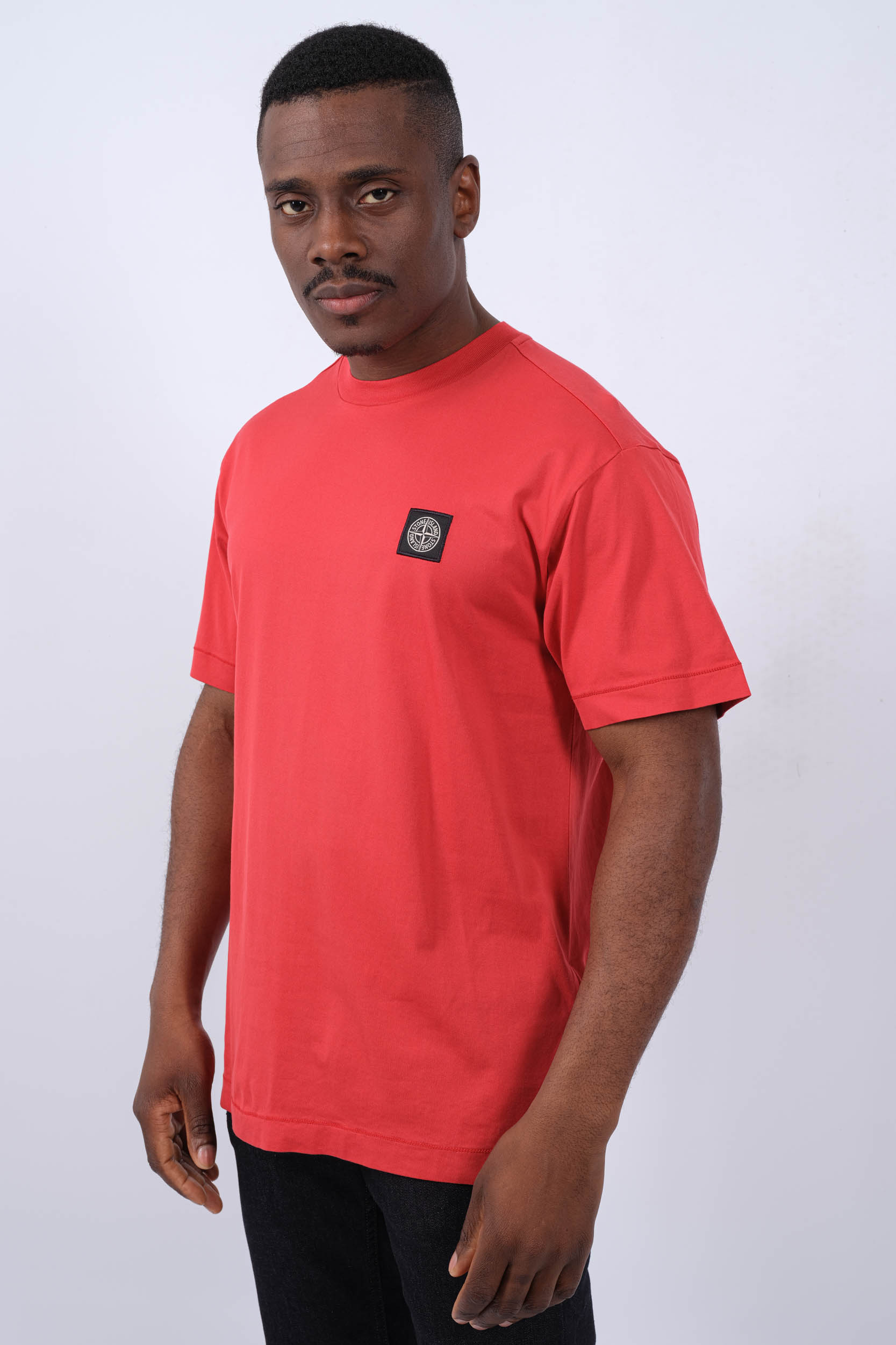 TEE-SHIRT STONE ISLAND ROUGE 801524113-V0010