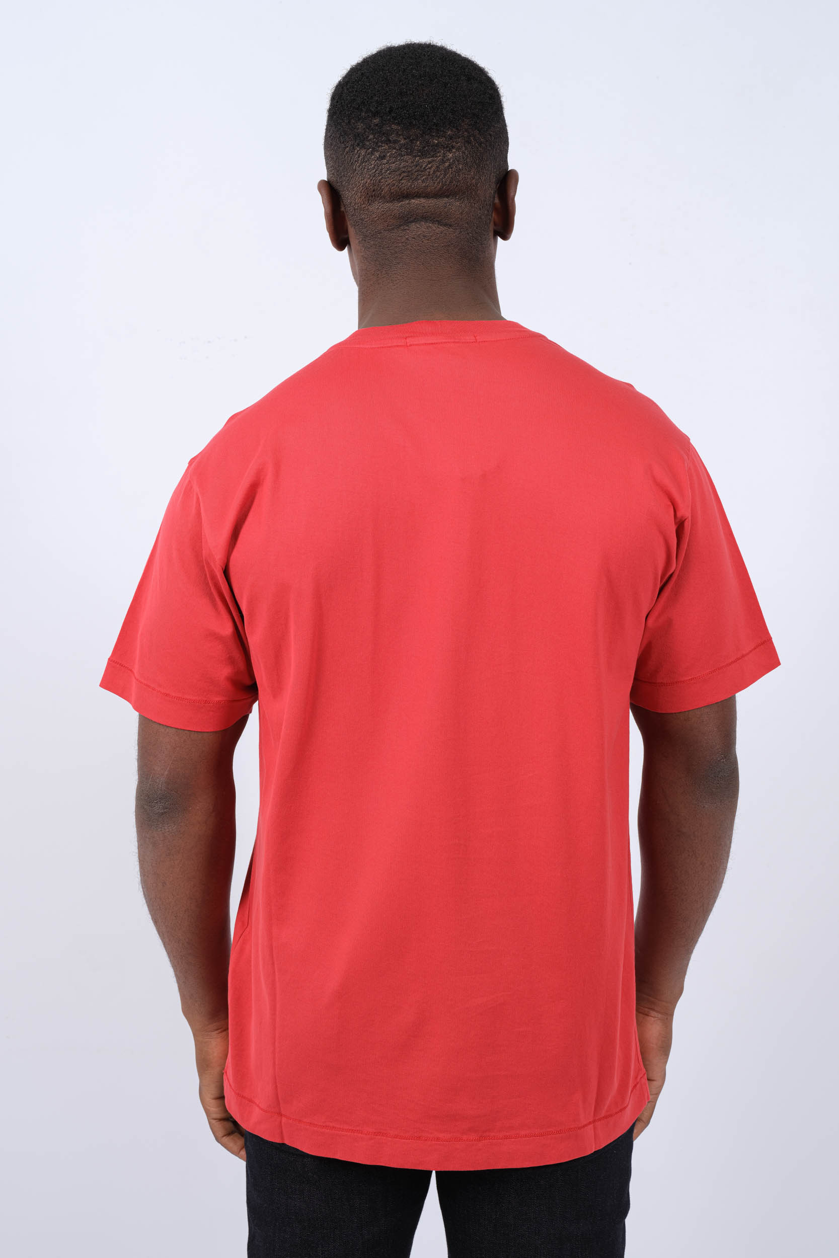 TEE-SHIRT STONE ISLAND ROUGE 801524113-V0010