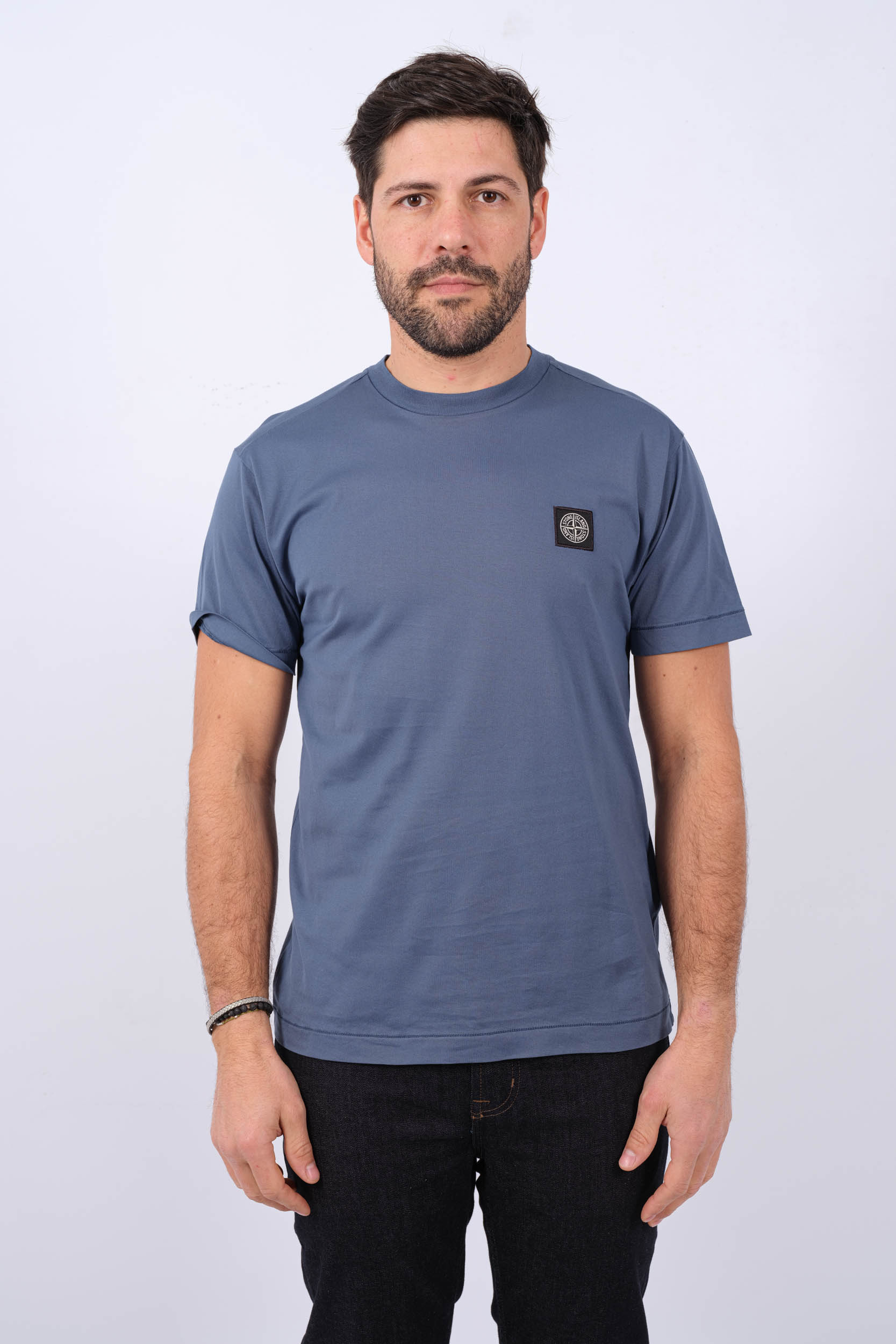 TEE-SHIRT STONE ISLAND BLEU 801524113-V0024