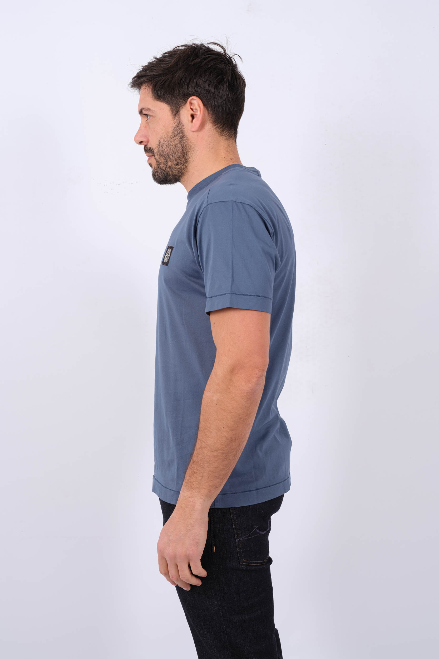 TEE-SHIRT STONE ISLAND BLEU 801524113-V0024