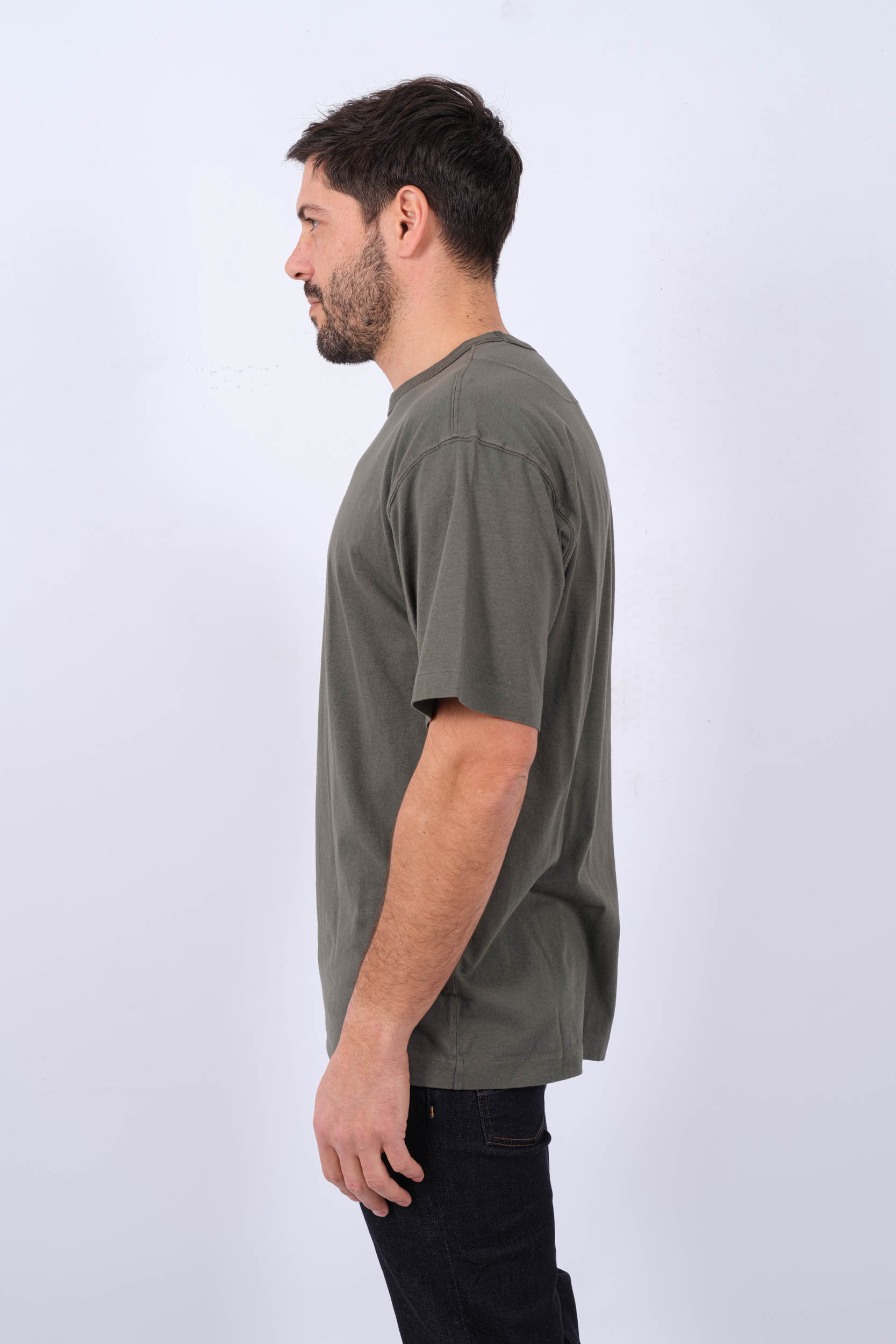 TEE-SHIRT STONE ISLAND KAKI 801520457-V0159