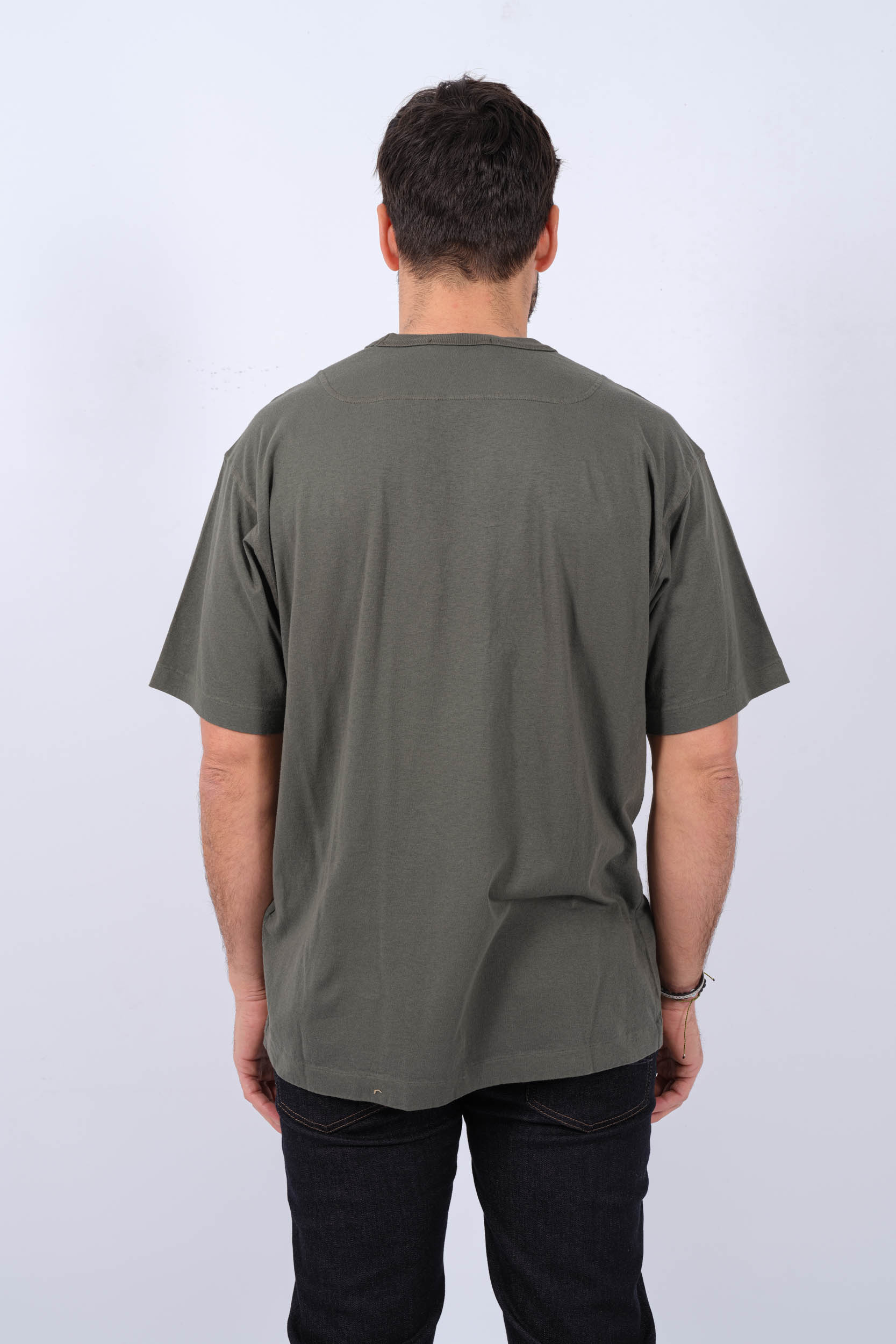 TEE-SHIRT STONE ISLAND KAKI 801520457-V0159