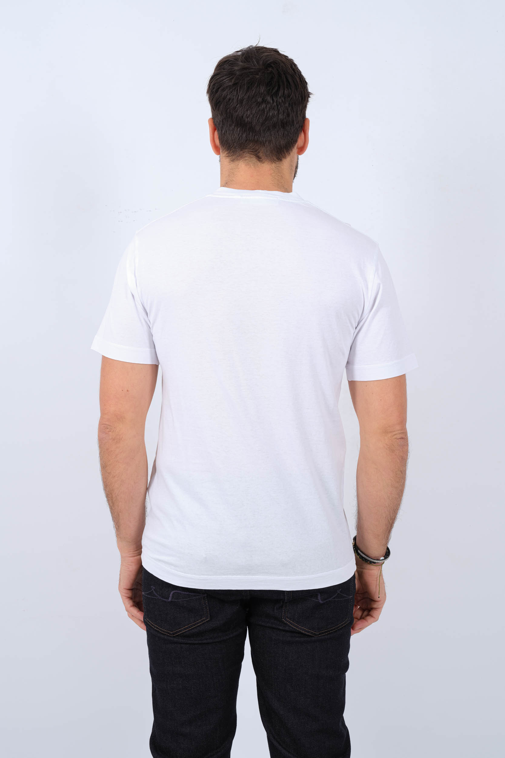 TEE-SHIRT STONE ISLAND BLANC 80152NS83-V0001