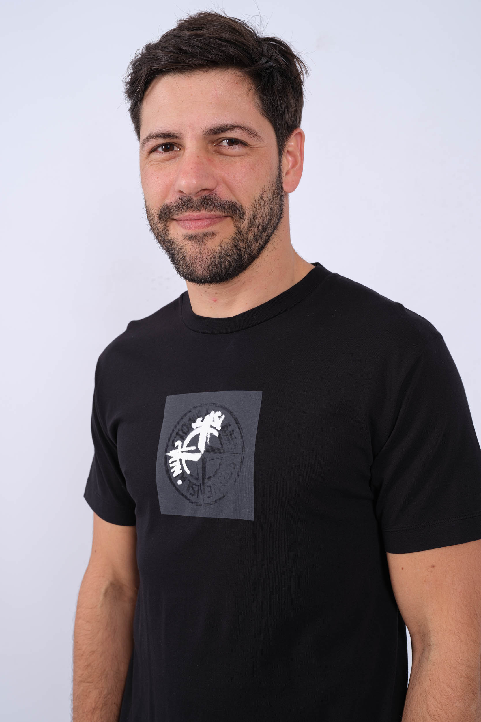 TEE-SHIRT STONE ISLAND NOIR 80152NS83-V0029