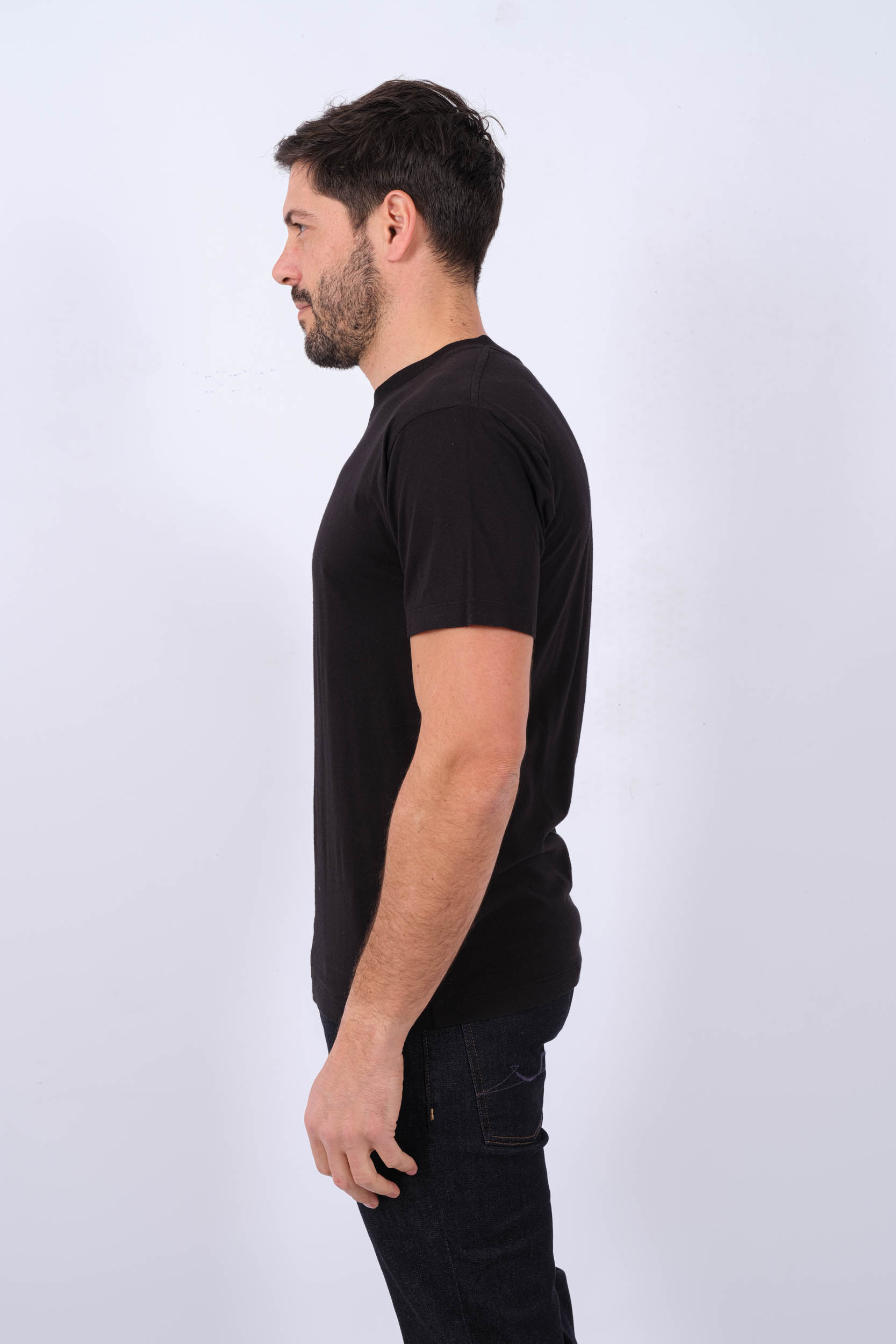 TEE-SHIRT STONE ISLAND NOIR 80152NS91-V0029