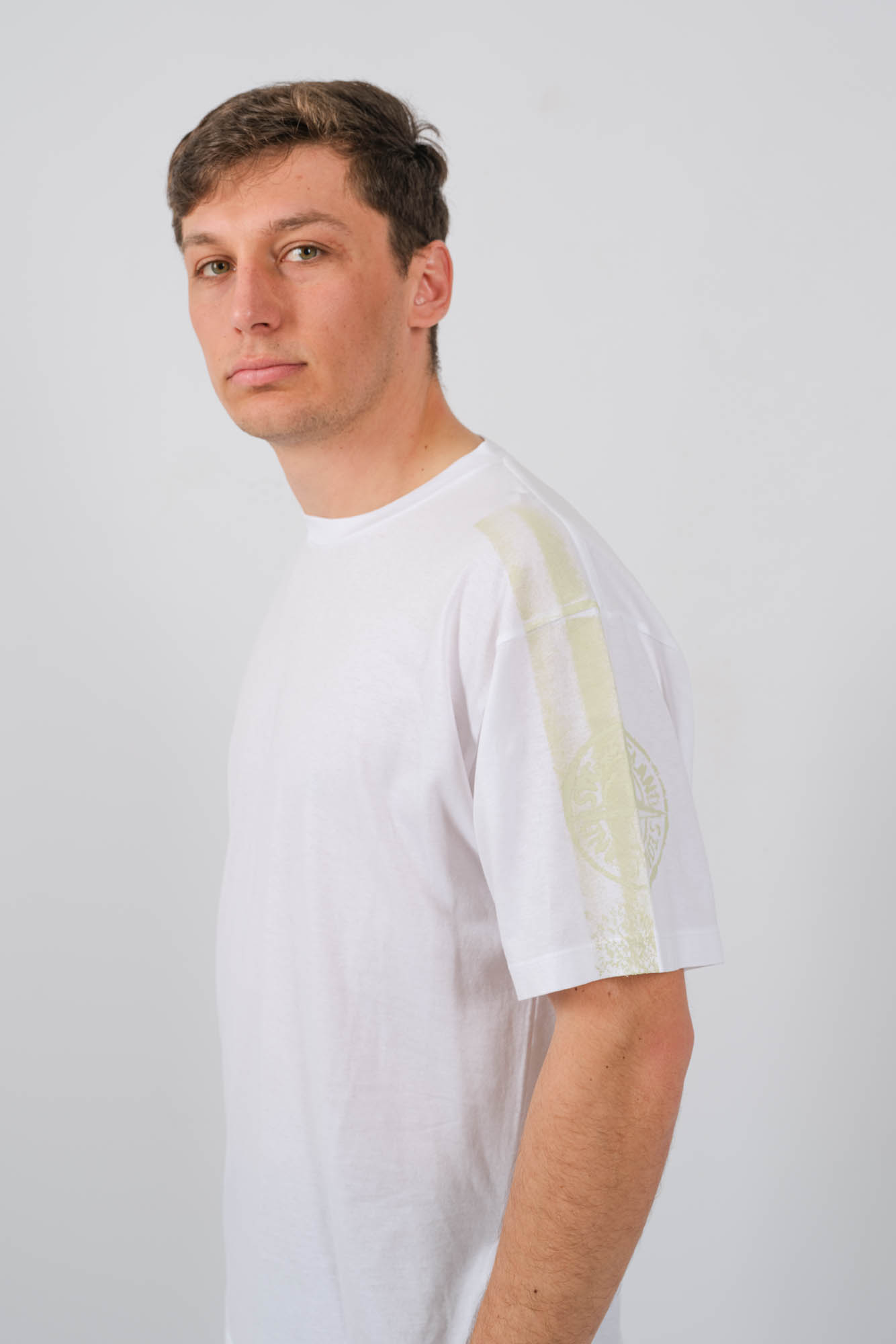 TEE-SHIRT STONE ISLAND BLANC 80152RC85-V0001