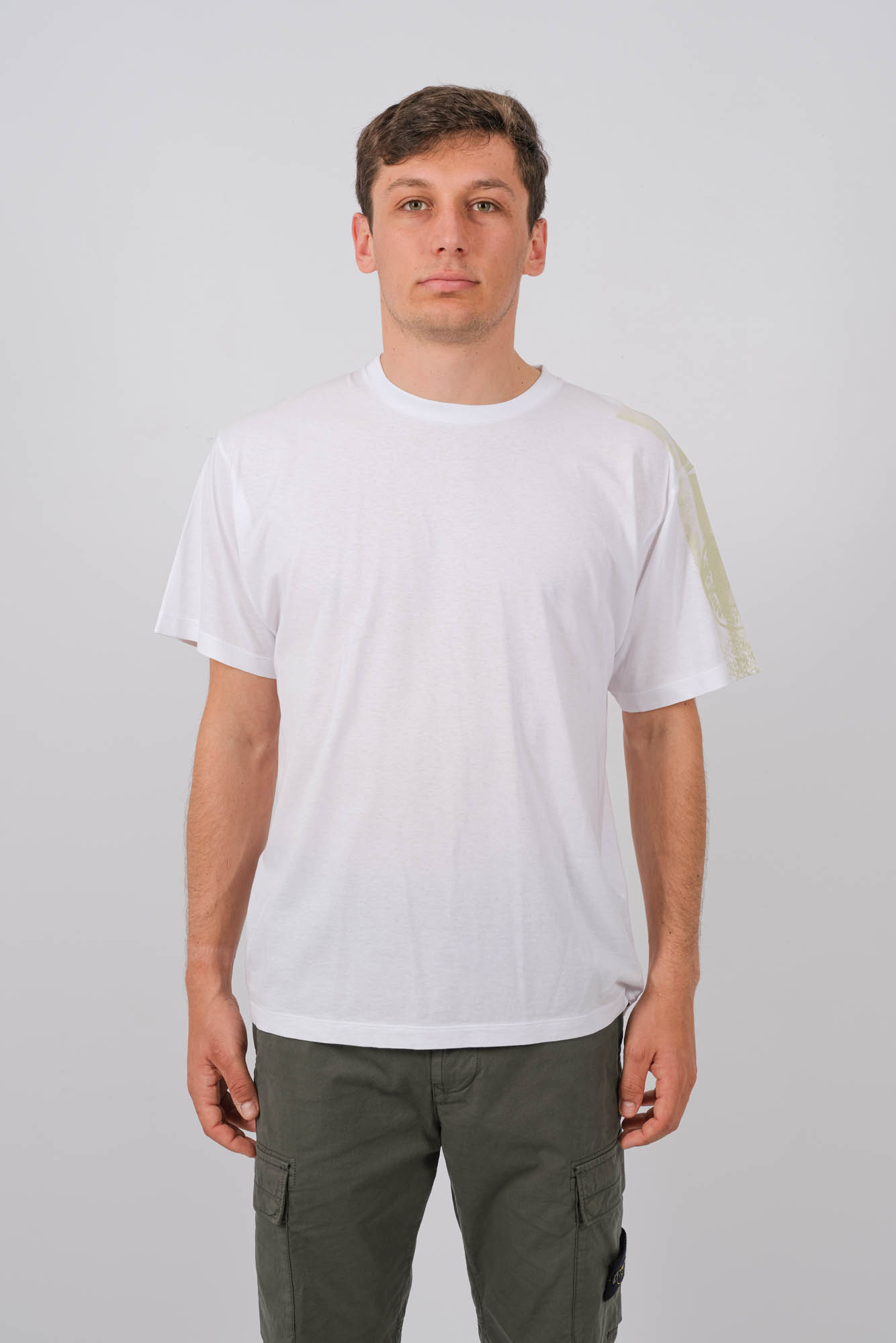 TEE-SHIRT STONE ISLAND BLANC 80152RC85-V0001