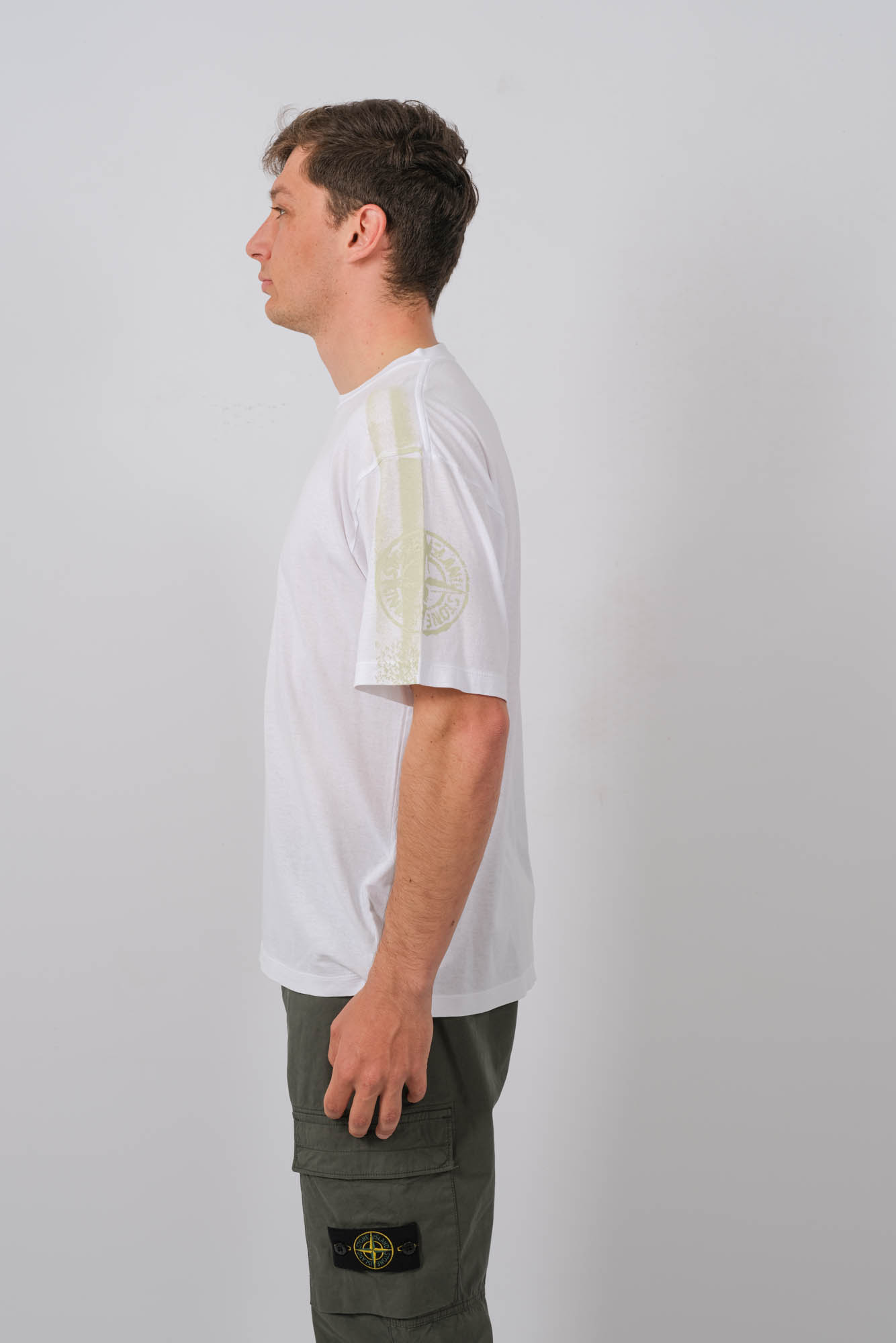 TEE-SHIRT STONE ISLAND BLANC 80152RC85-V0001