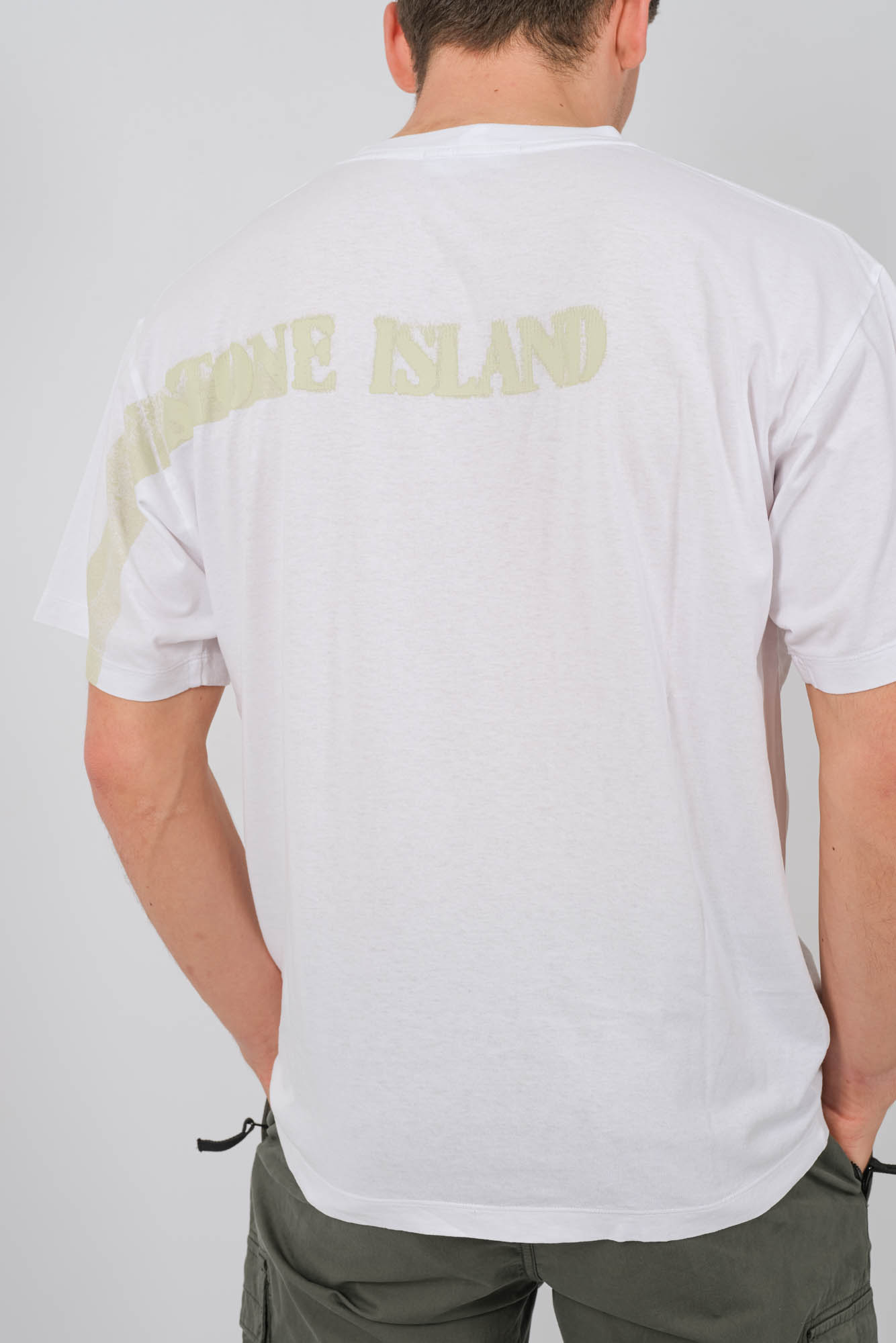 TEE-SHIRT STONE ISLAND BLANC 80152RC86-V0001