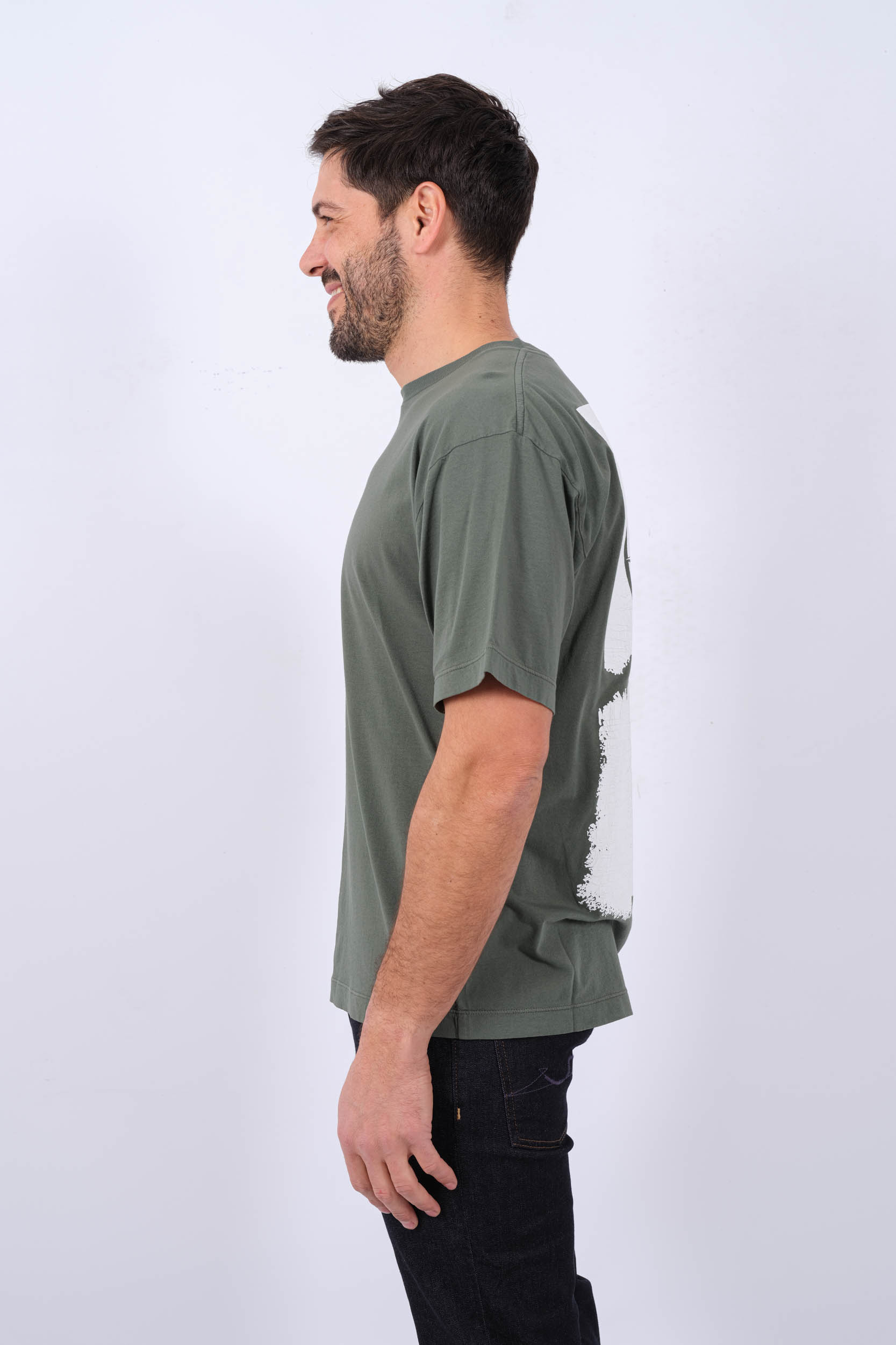 TEE-SHIRT STONE ISLAND KAKI CLAIR 80152RC89-V0059