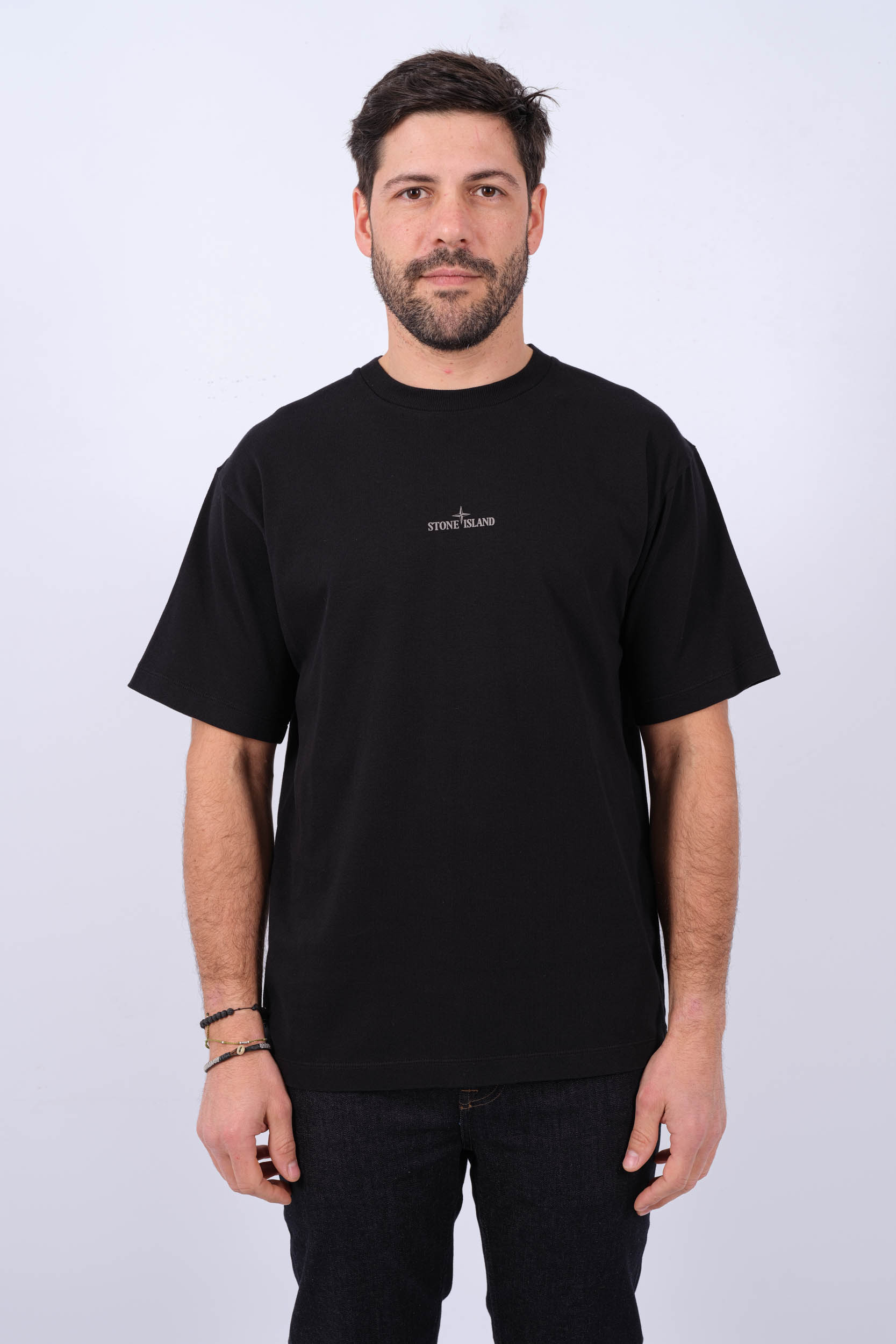TEE-SHIRT STONE ISLAND NOIR 80152RCE6-V0029