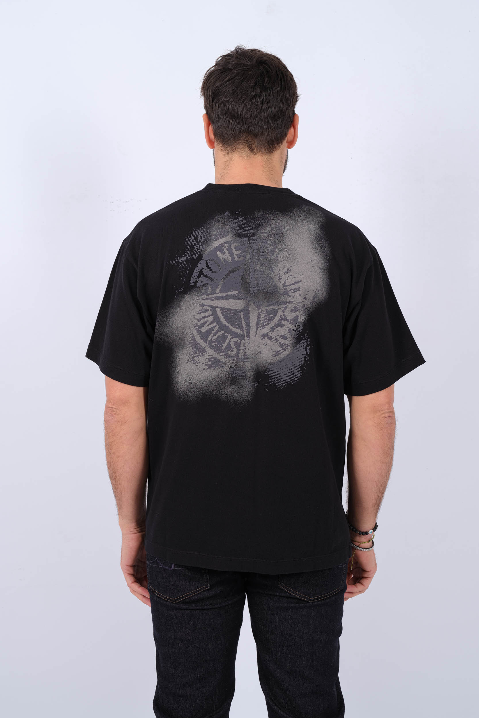 TEE-SHIRT STONE ISLAND NOIR 80152RCE6-V0029