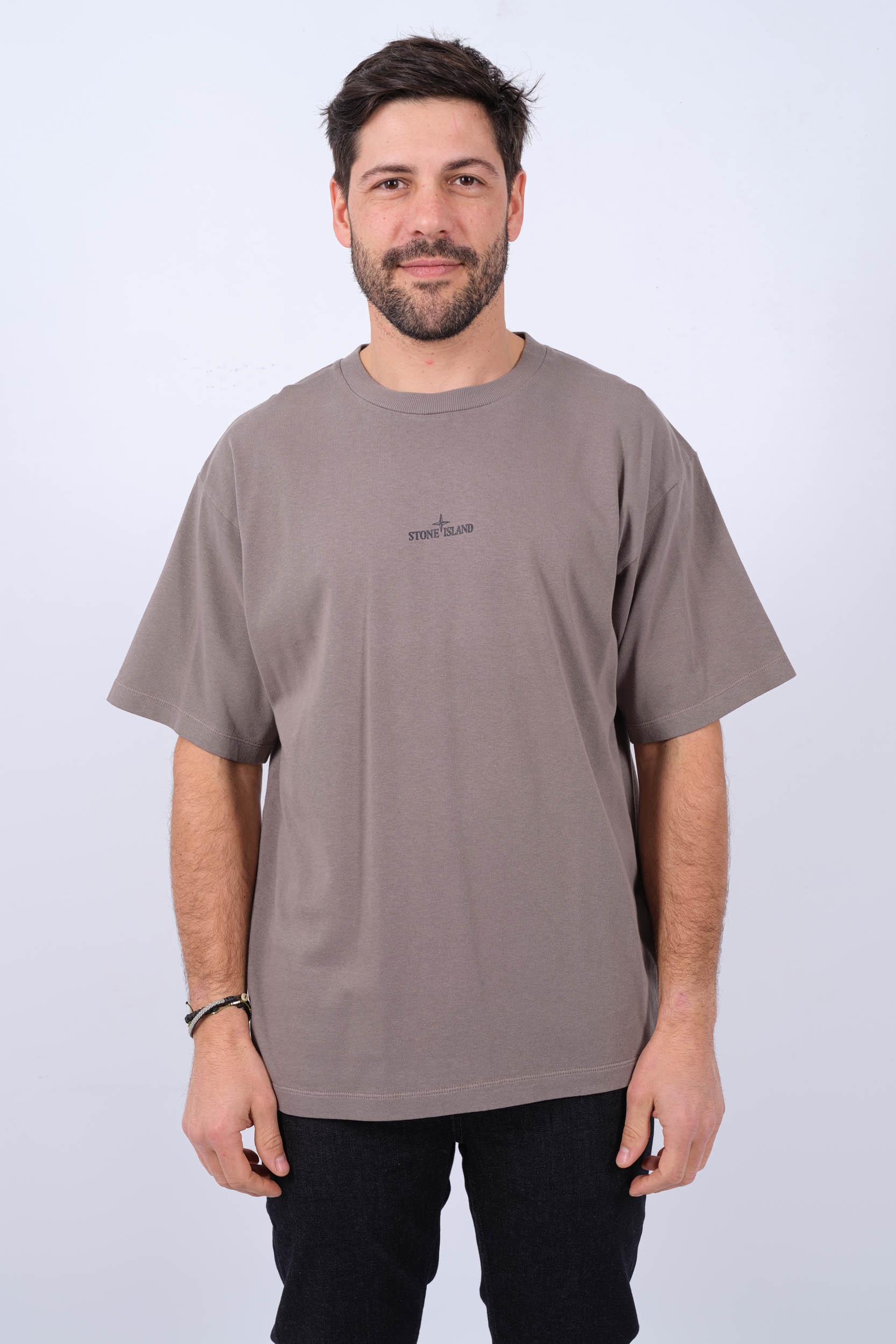 TEE-SHIRT STONE ISLAND TAUPE 80152RCE6-V0092